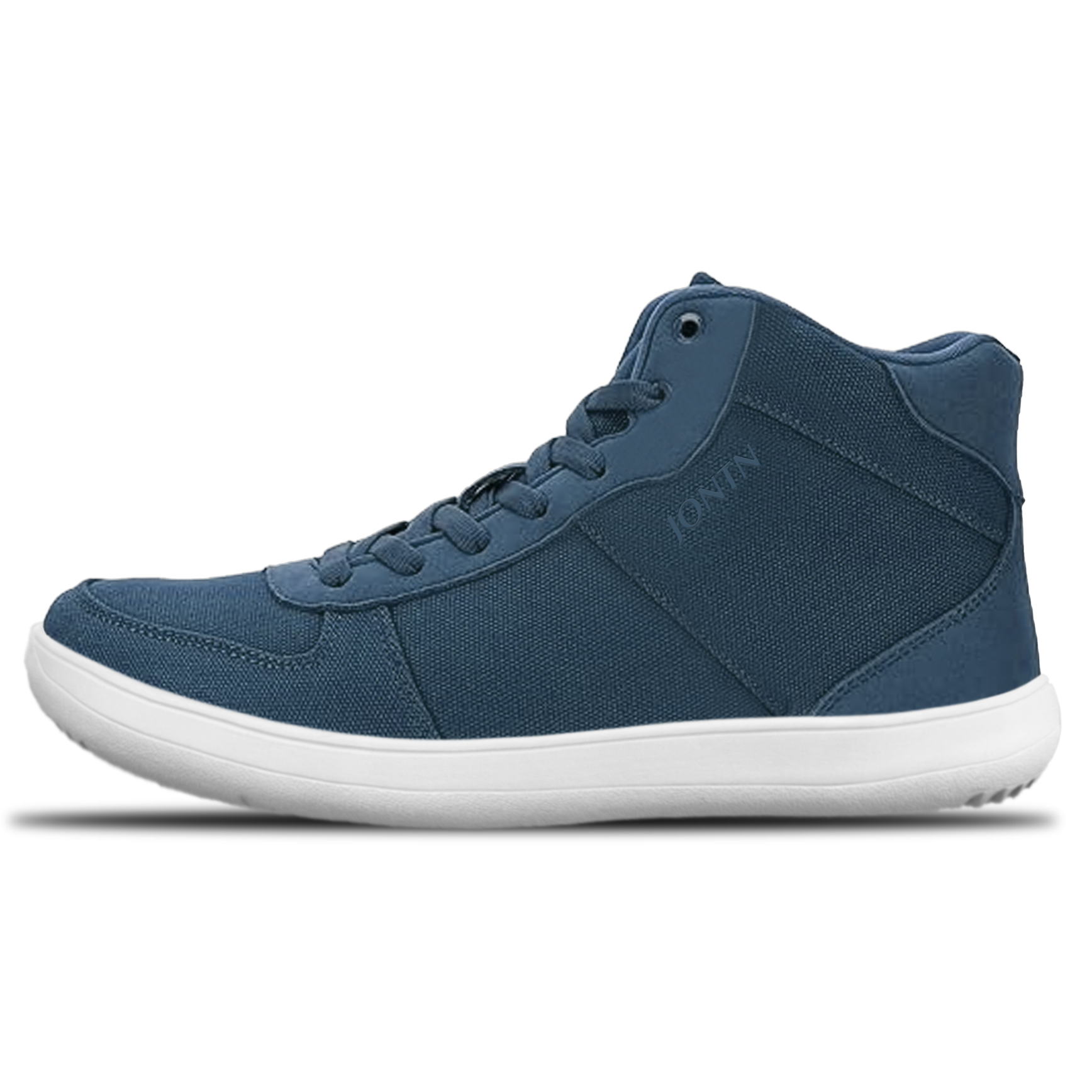 OEM Mid-Cut Barefoot Shoes with Textile Upper and Geometric Outsole - 图片 3