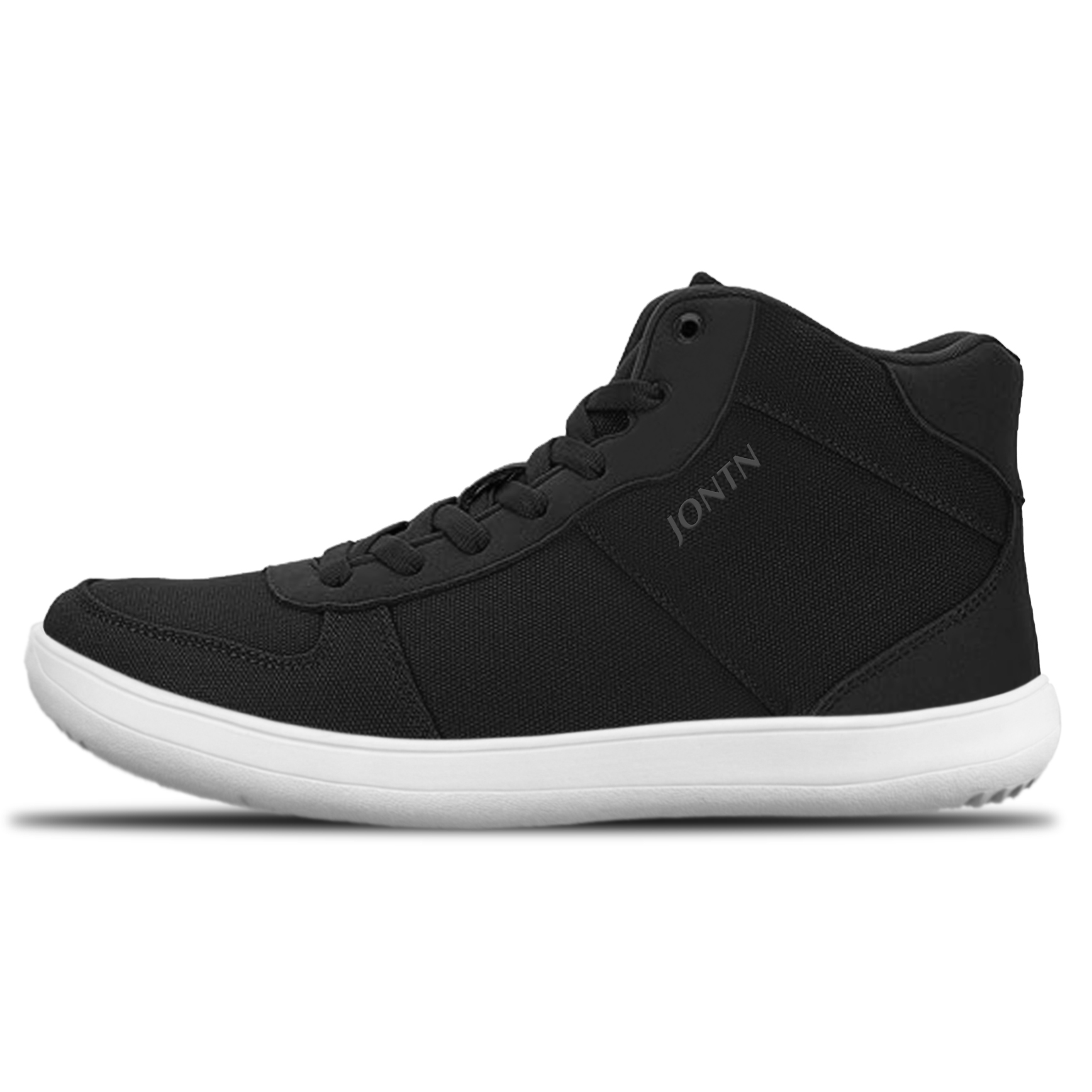 OEM Mid-Cut Barefoot Shoes with Textile Upper and Geometric Outsole - 图片 5