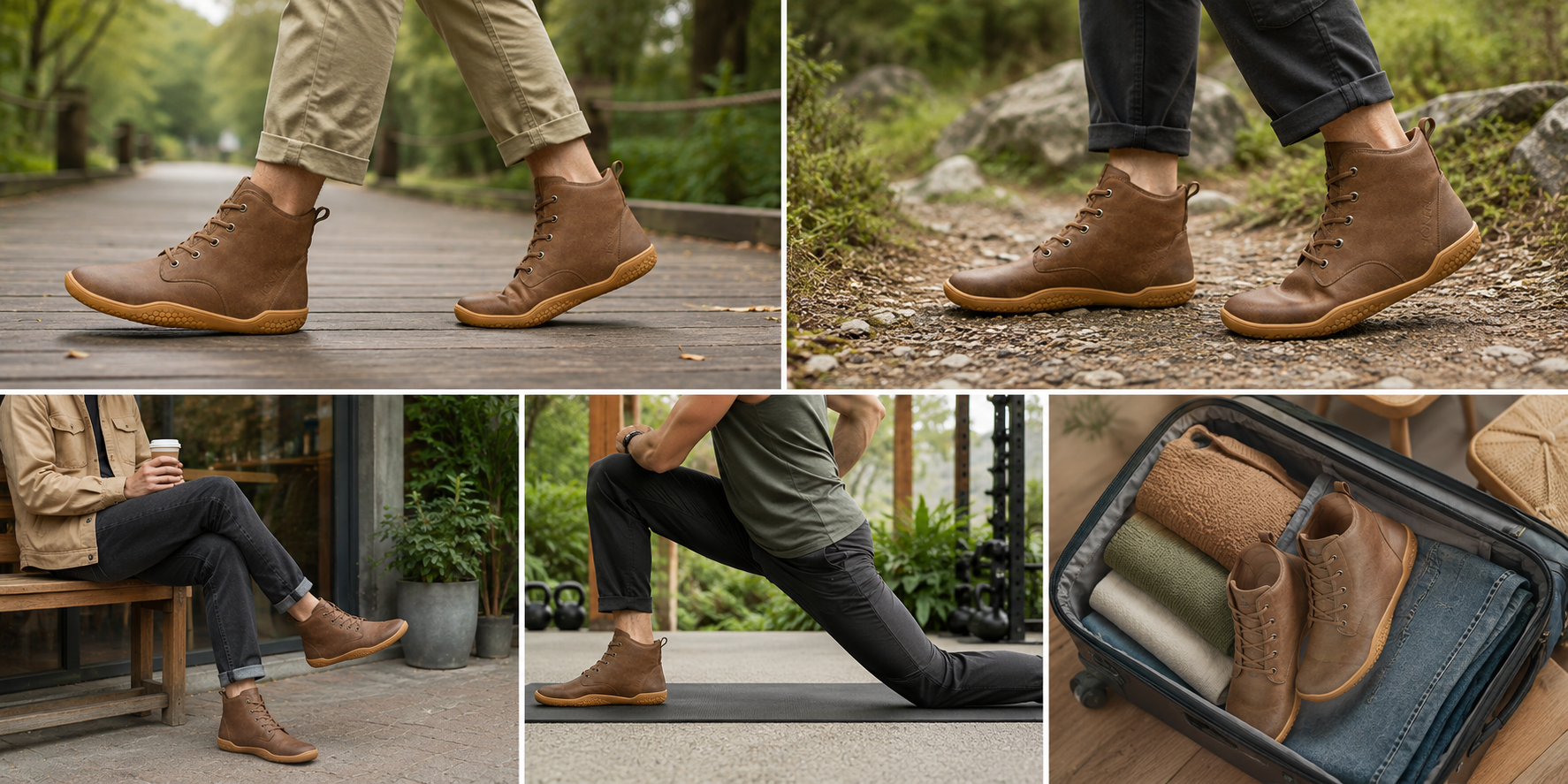 OEM High-Top Barefoot Boots with Structured Ankle and Pod Outsole - 图片 5