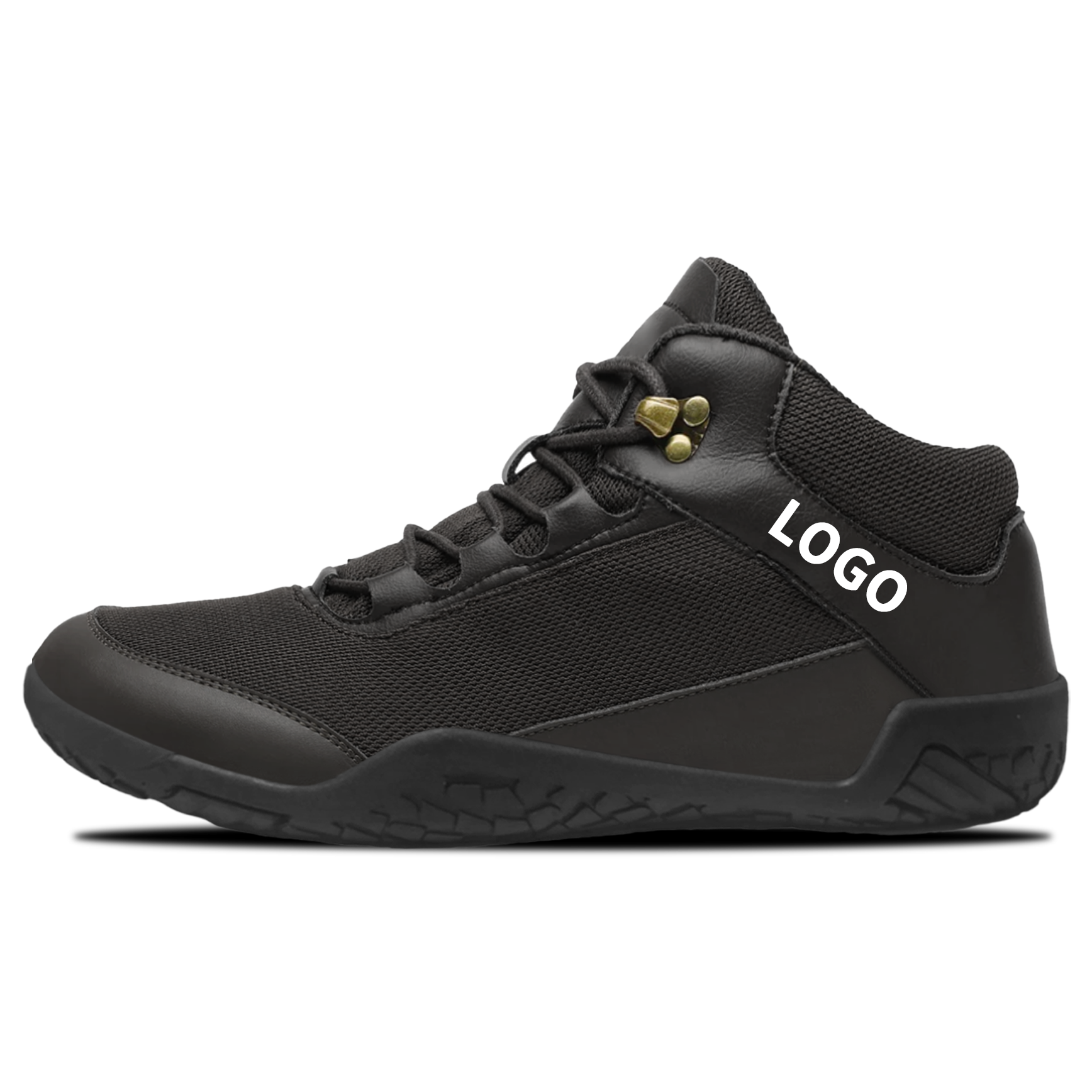 OEM Mid-Cut Barefoot Shoes with Mesh Upper and Textured Outsole - 图片 2