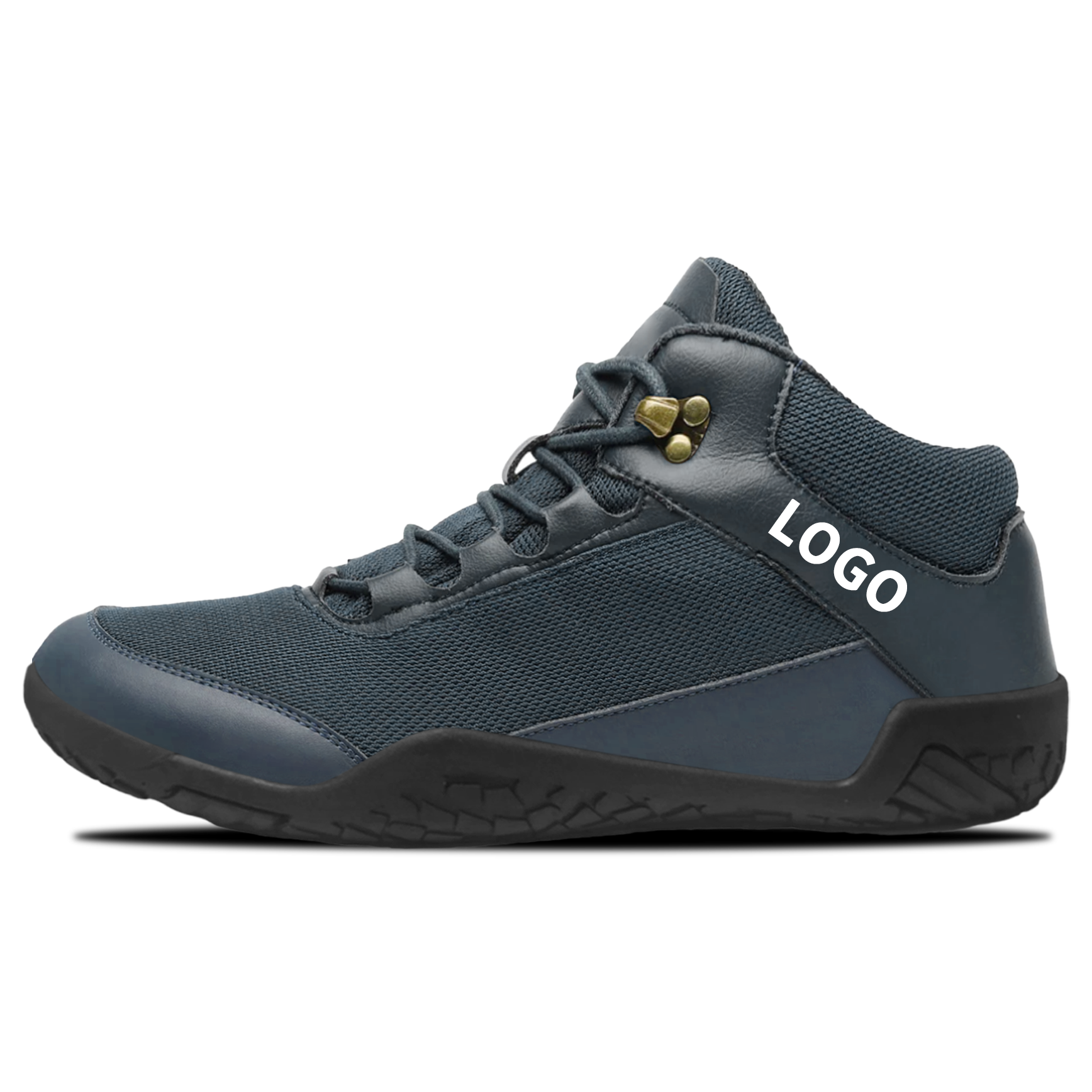 OEM Mid-Cut Barefoot Shoes with Mesh Upper and Textured Outsole