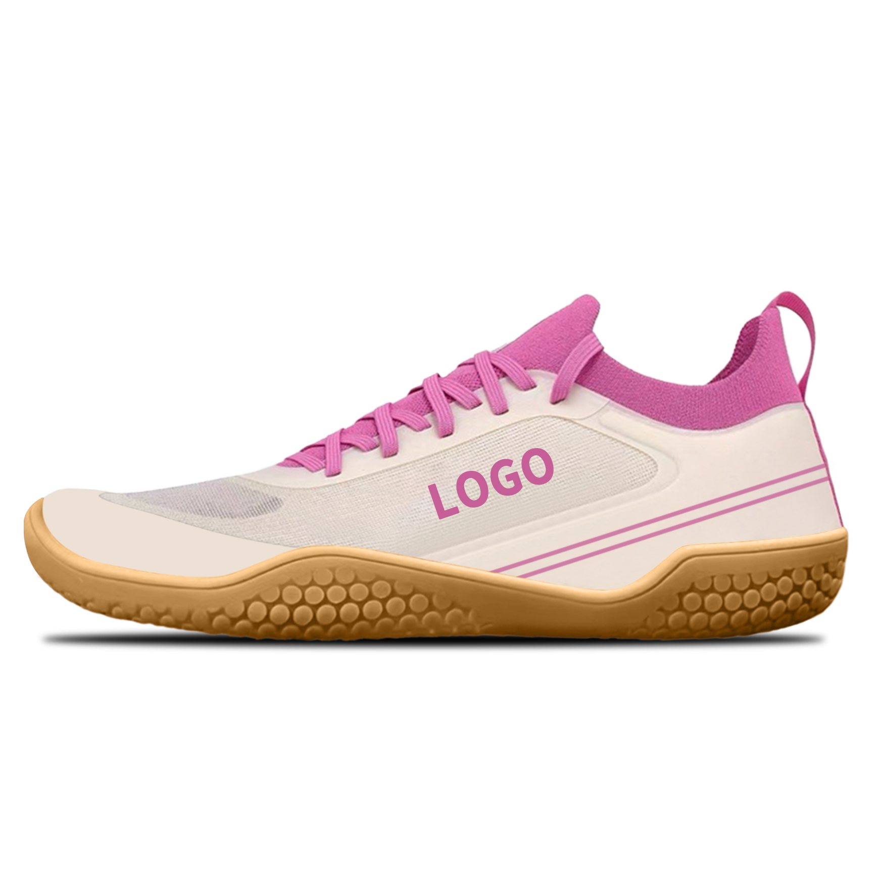 OEM Low-Cut Barefoot Shoes with Knit Collar and Wraparound Outsole - 图片 2