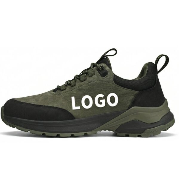 OEM Trail-Inspired Outdoor Shoes with Suede-Look Upper and Block-Lug Outsole