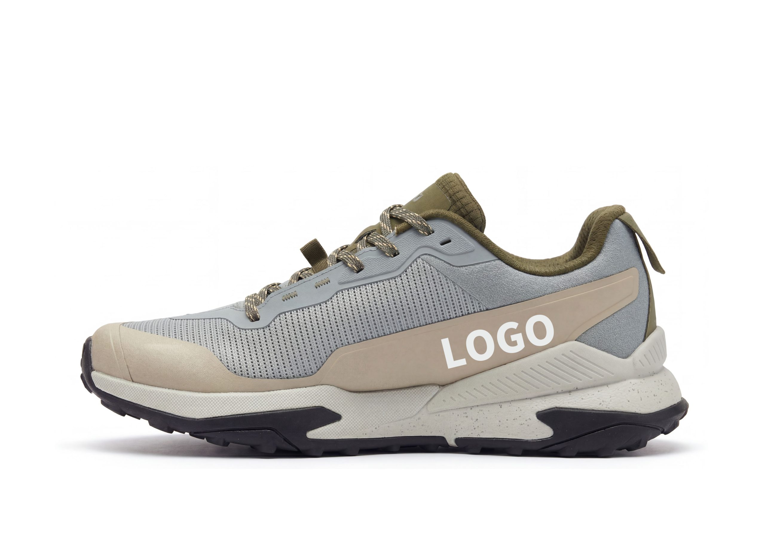 OEM Comfort Outdoor Walking Shoes with Extended Side Support Panel - 图片 4