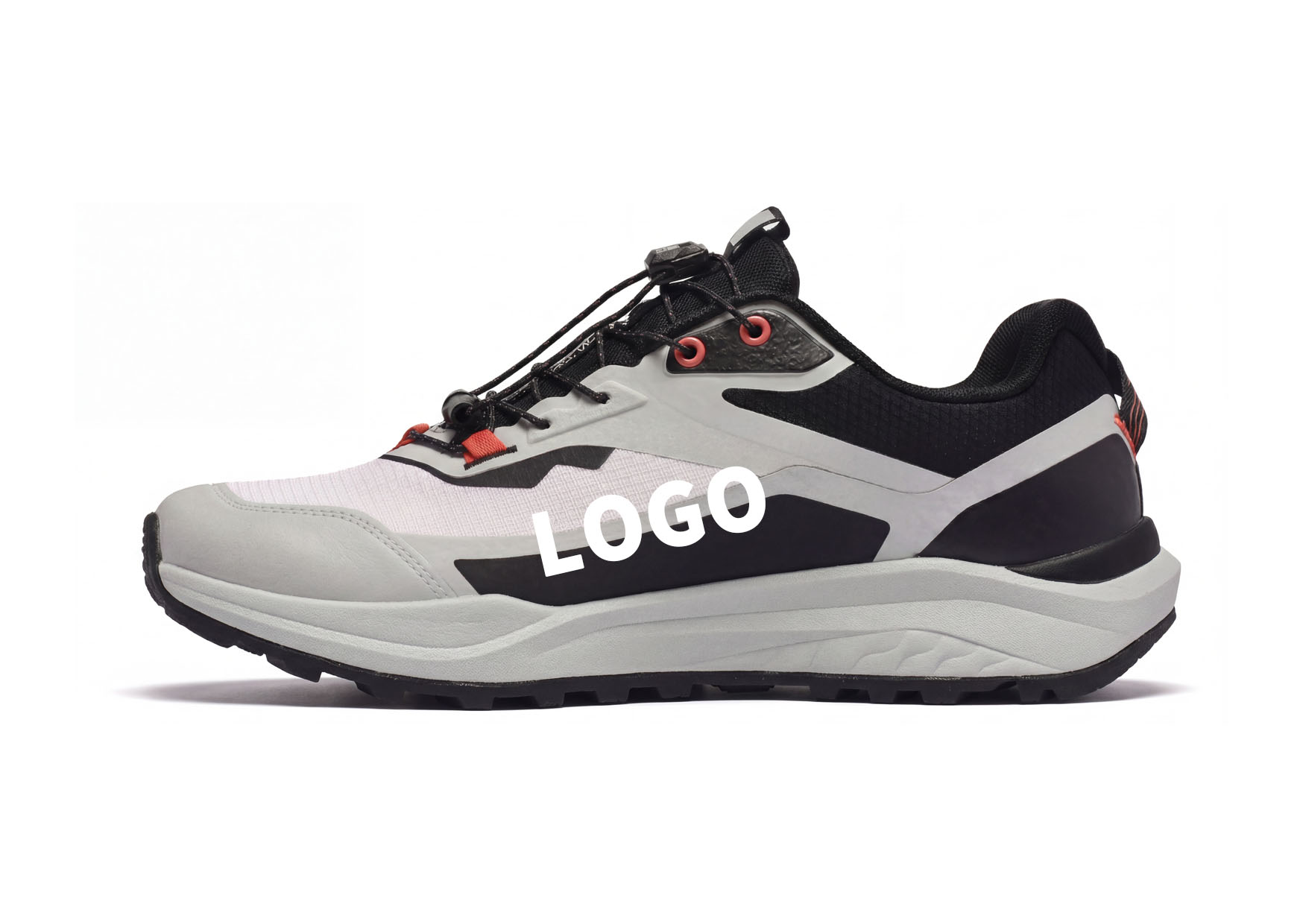 OEM Comfort Outdoor Walking Shoes with Quick Lace and Multi-Zone Grip