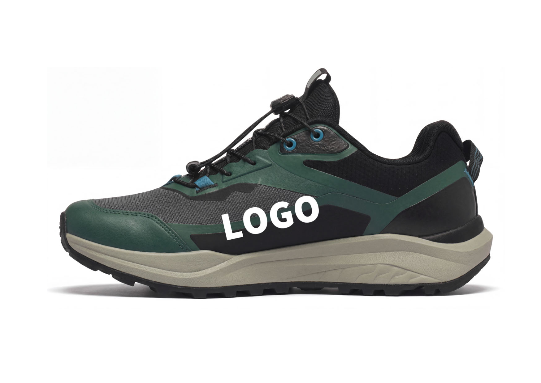 OEM Comfort Outdoor Walking Shoes with Quick Lace and Multi-Zone Grip - 图片 3