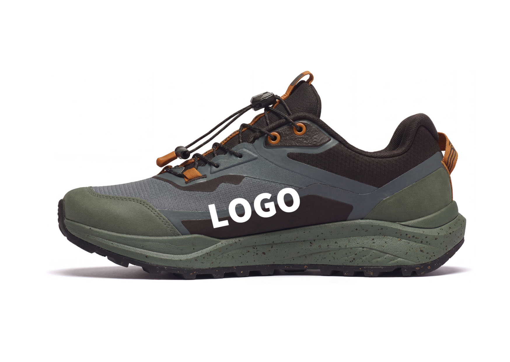 OEM Comfort Outdoor Walking Shoes with Quick Lace and Multi-Zone Grip - 图片 2