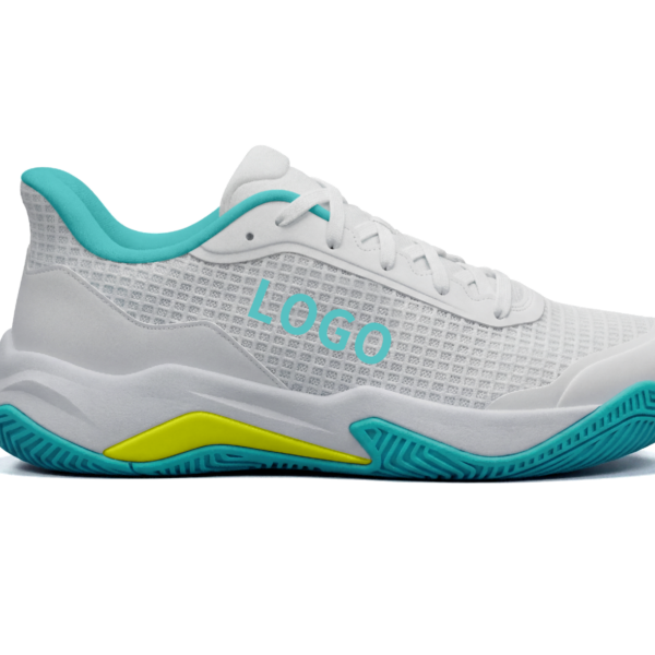 Breathable Pickleball Court Shoes with Grid Mesh Upper and Lateral Support