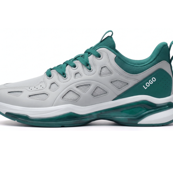 White & Black Stability Pickleball Shoes with Pivot-Control Outsole