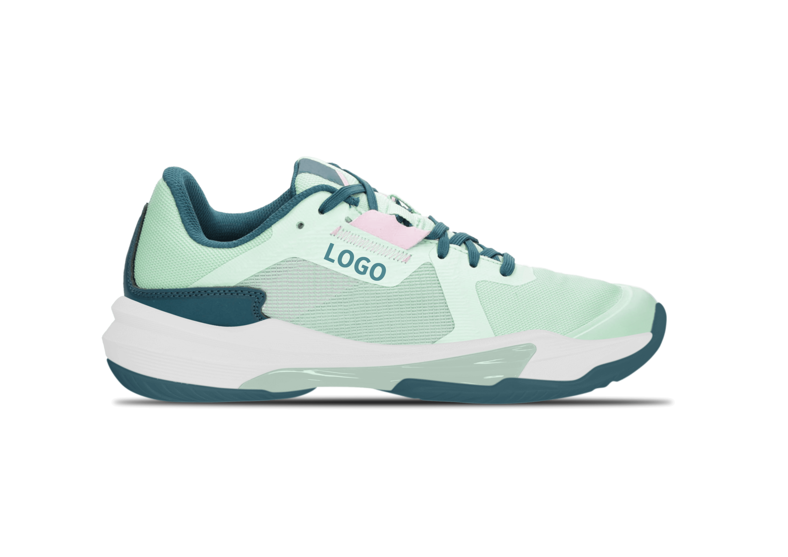 OEM Padel Shoes with Breathable Side Mesh and Heel Wrap Support - Image 2