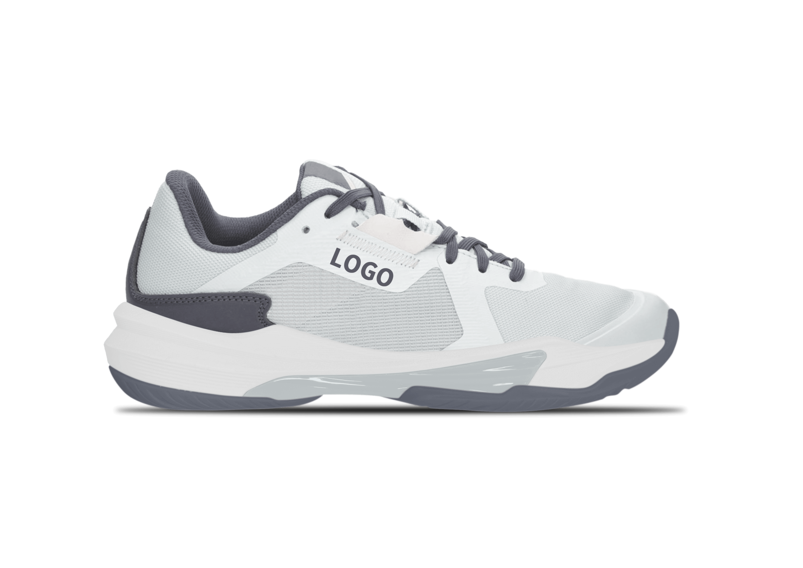 OEM Padel Shoes with Breathable Side Mesh and Heel Wrap Support - Image 4