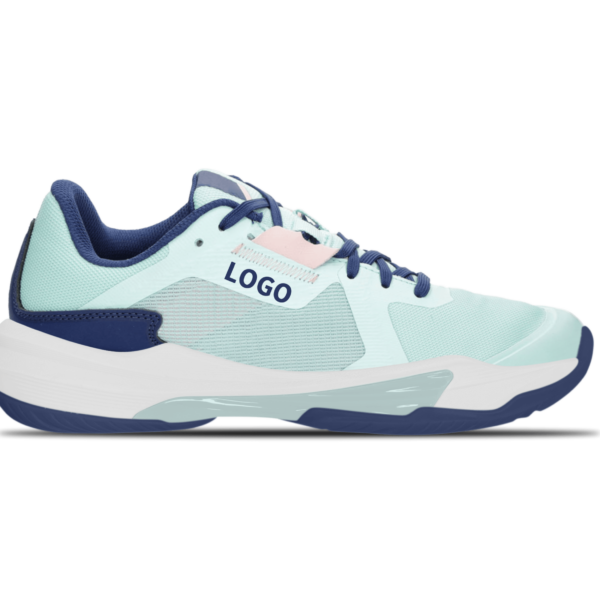 OEM Padel Shoes with Breathable Side Mesh and Heel Wrap Support