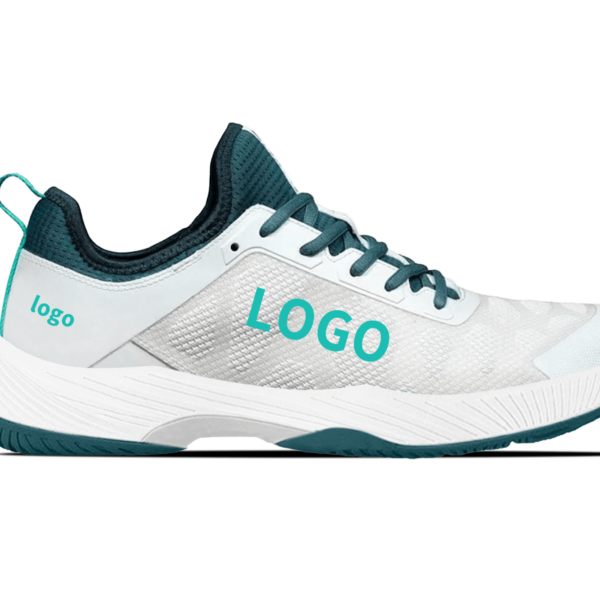 OEM Padel Shoes with Woven Midfoot Panel and Heel Support Frame