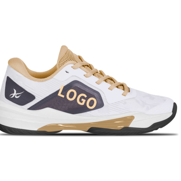 OEM Padel Shoes with Geometric Side Frame and Split-Zone Court Grip