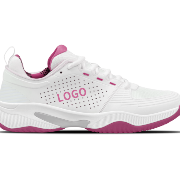 OEM Padel Shoes with Perforated Support Upper and Wave Grip Outsole