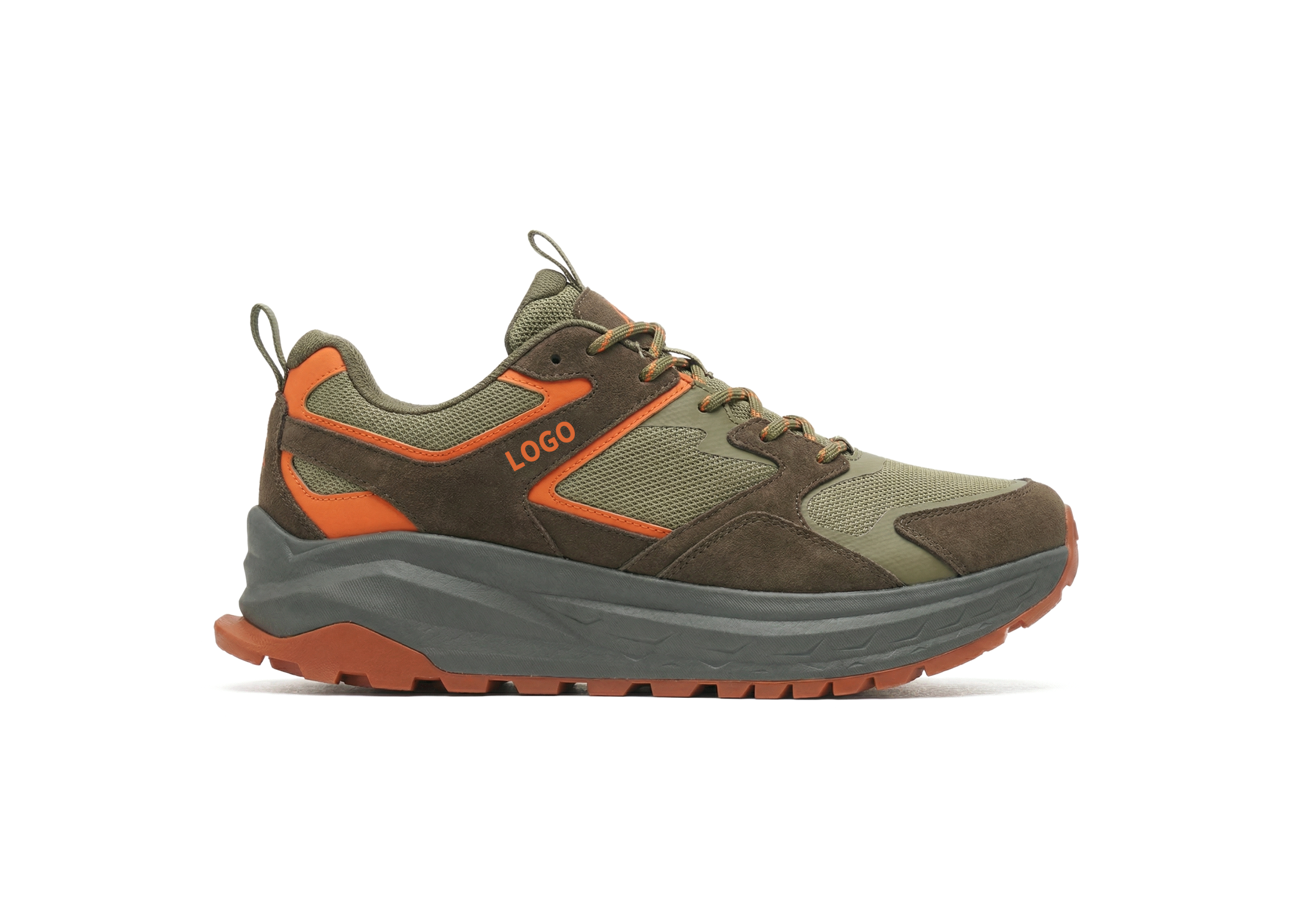 OEM Wide Toe Box Walking Shoes with Layered Support Frame