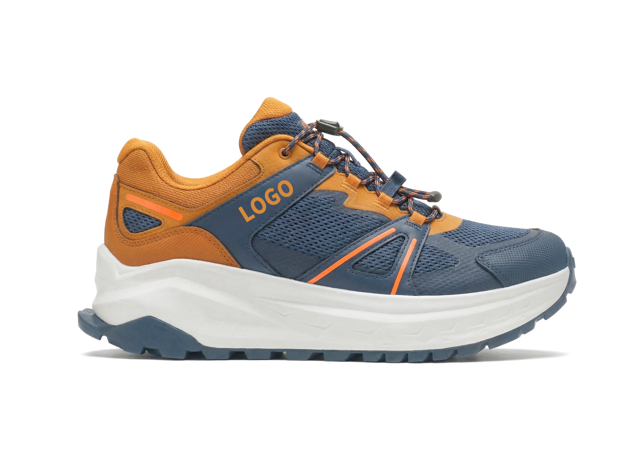OEM Wide Toe Box Outdoor Shoes with Quick-Lace Support Frame