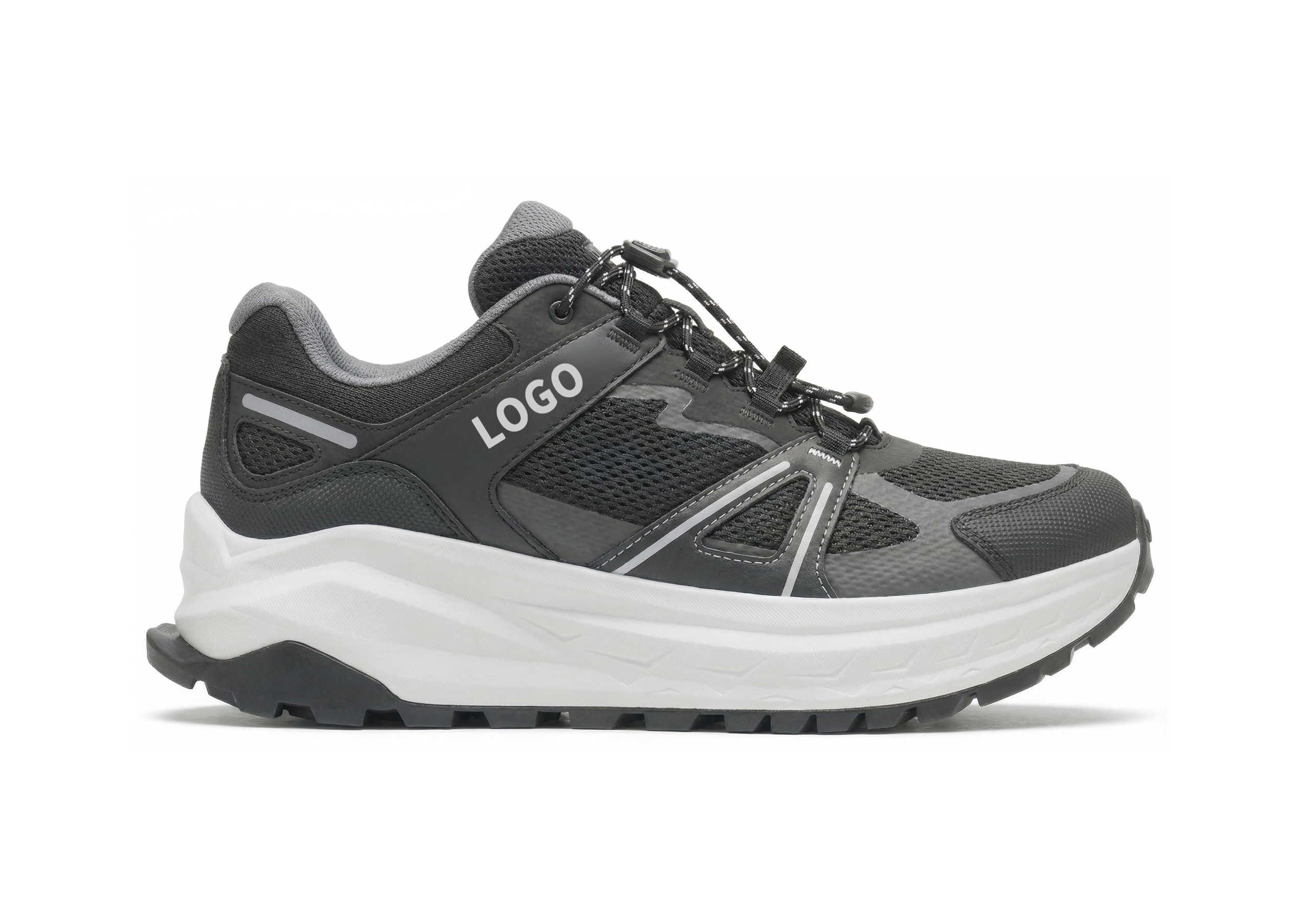 OEM Wide Toe Box Outdoor Shoes with Quick-Lace Support Frame - 图片 3