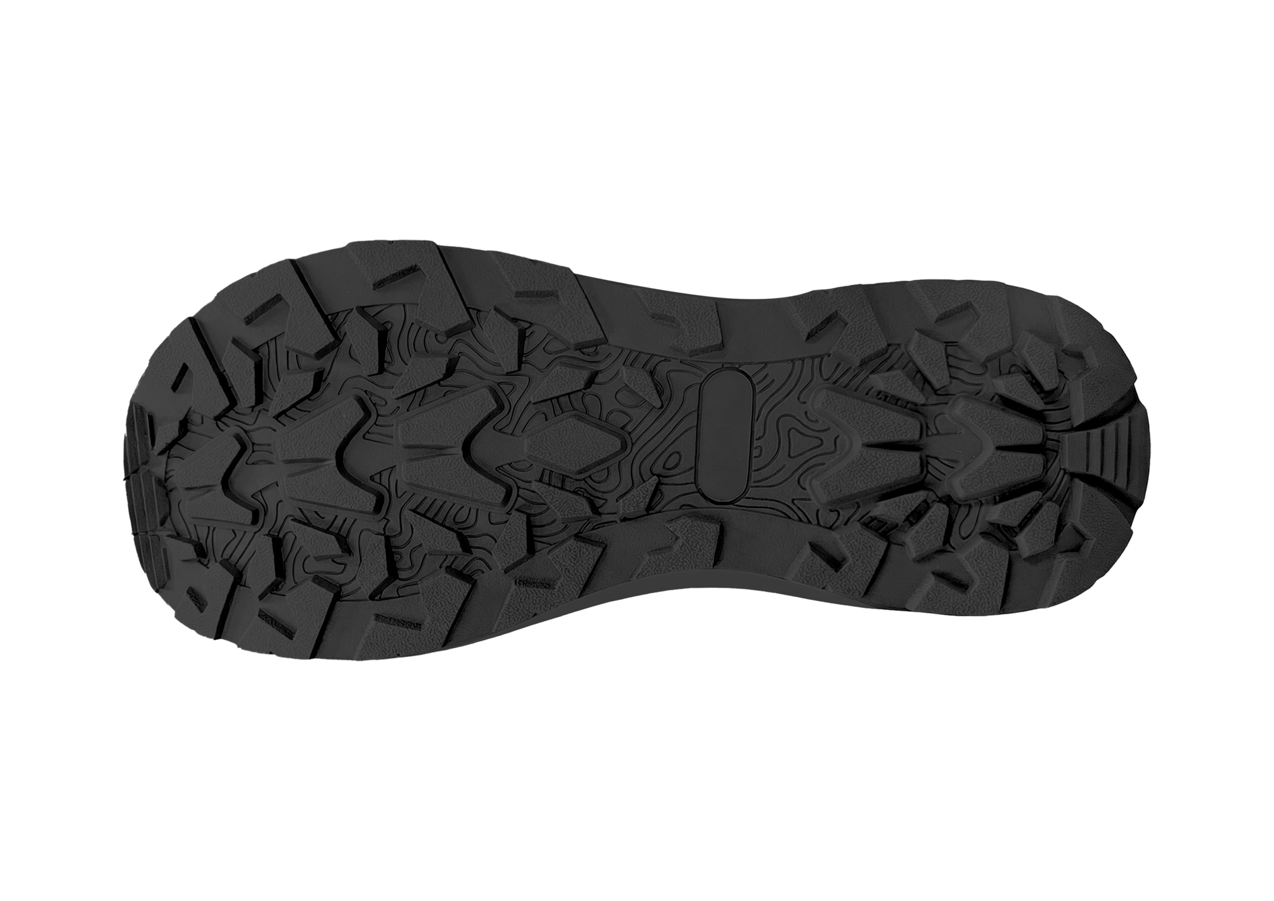 OEM Wide Toe Box Outdoor Walking Shoes with Rugged Lug Outsole - 图片 6