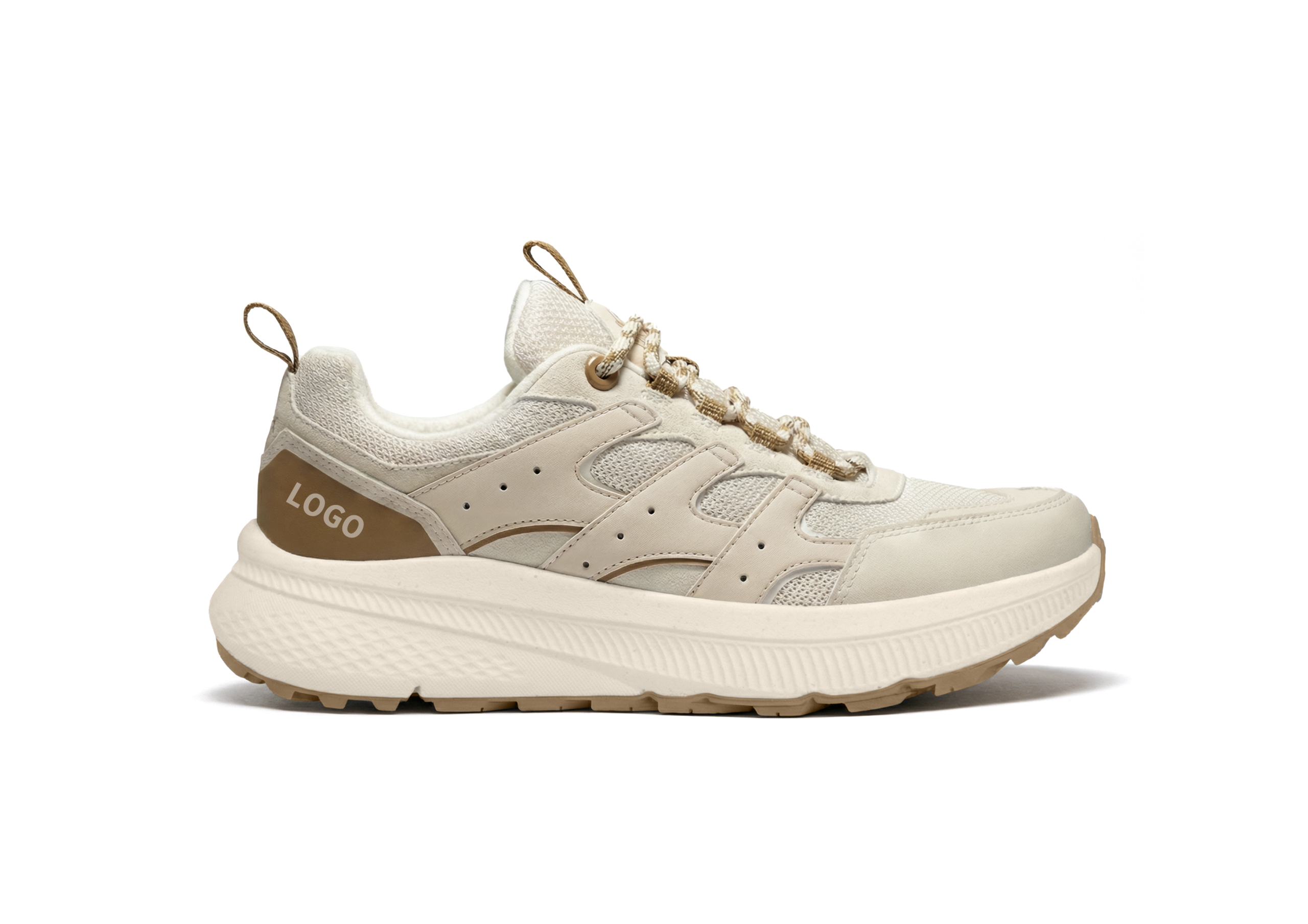 OEM Wide Toe Box Walking Shoes with Ventilated Support Cage