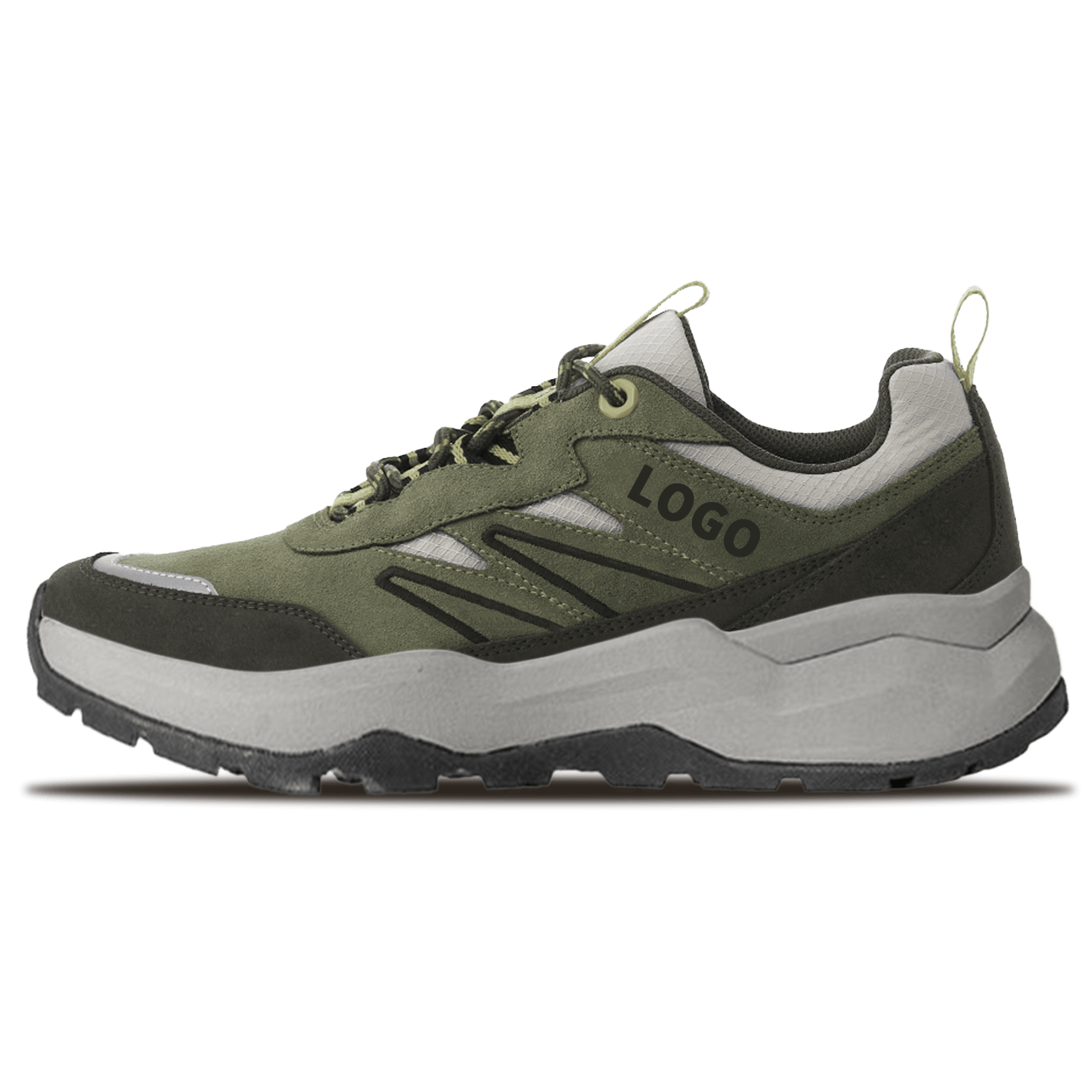 OEM Trail Running Shoes with Reinforced Midfoot and Multi-Zone Lug Outsole - 图片 3