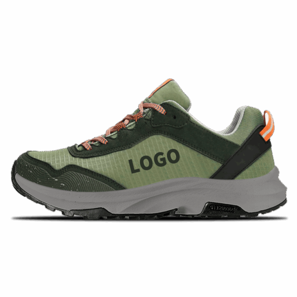OEM Trail Running Shoes with Heel Support and Directional Lug Outsole