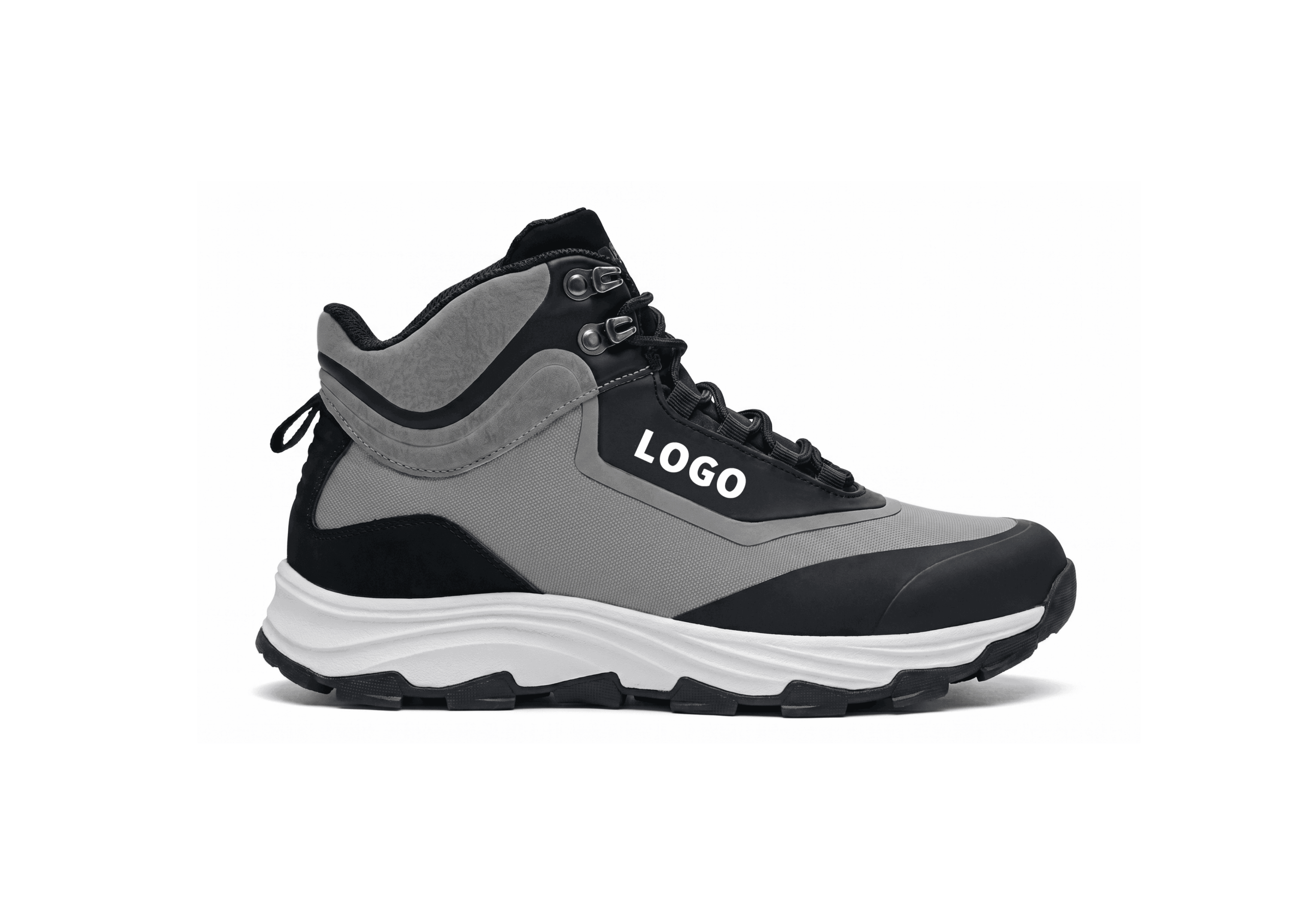 Mid-Cut Climbing Approach Shoes with Reinforced Toe and Lug Outsole
