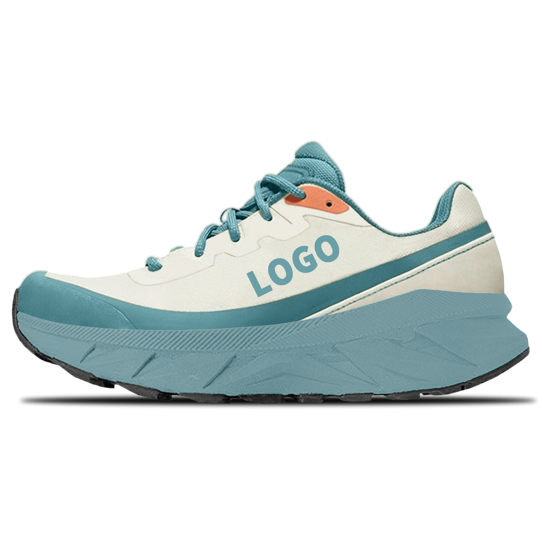 OEM Trail Running Shoes with Protective Rand and Zoned Lug Outsole - 图片 4