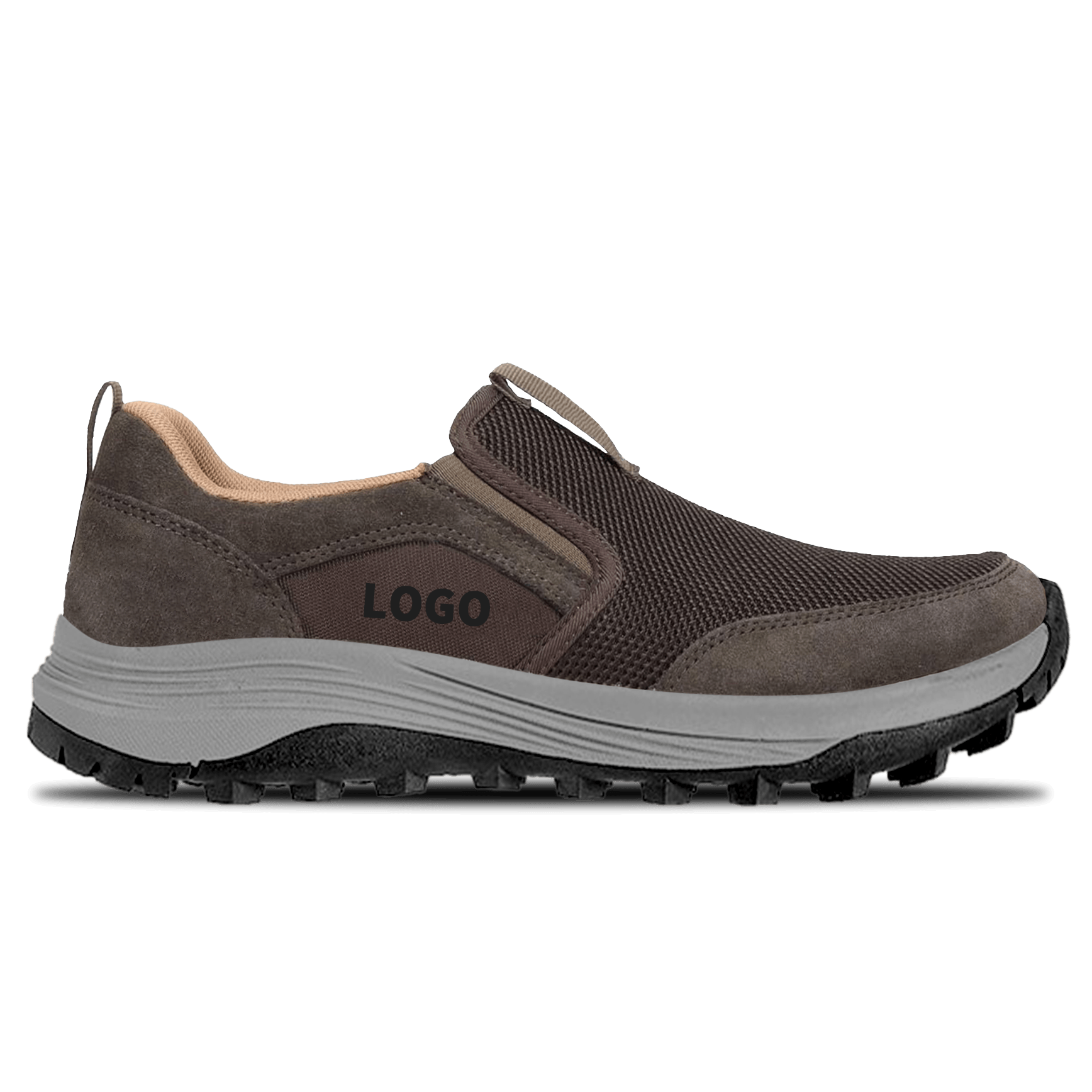 OEM Lifestyle Outdoor Slip-On Shoes with Mesh Upper and Lug Outsole