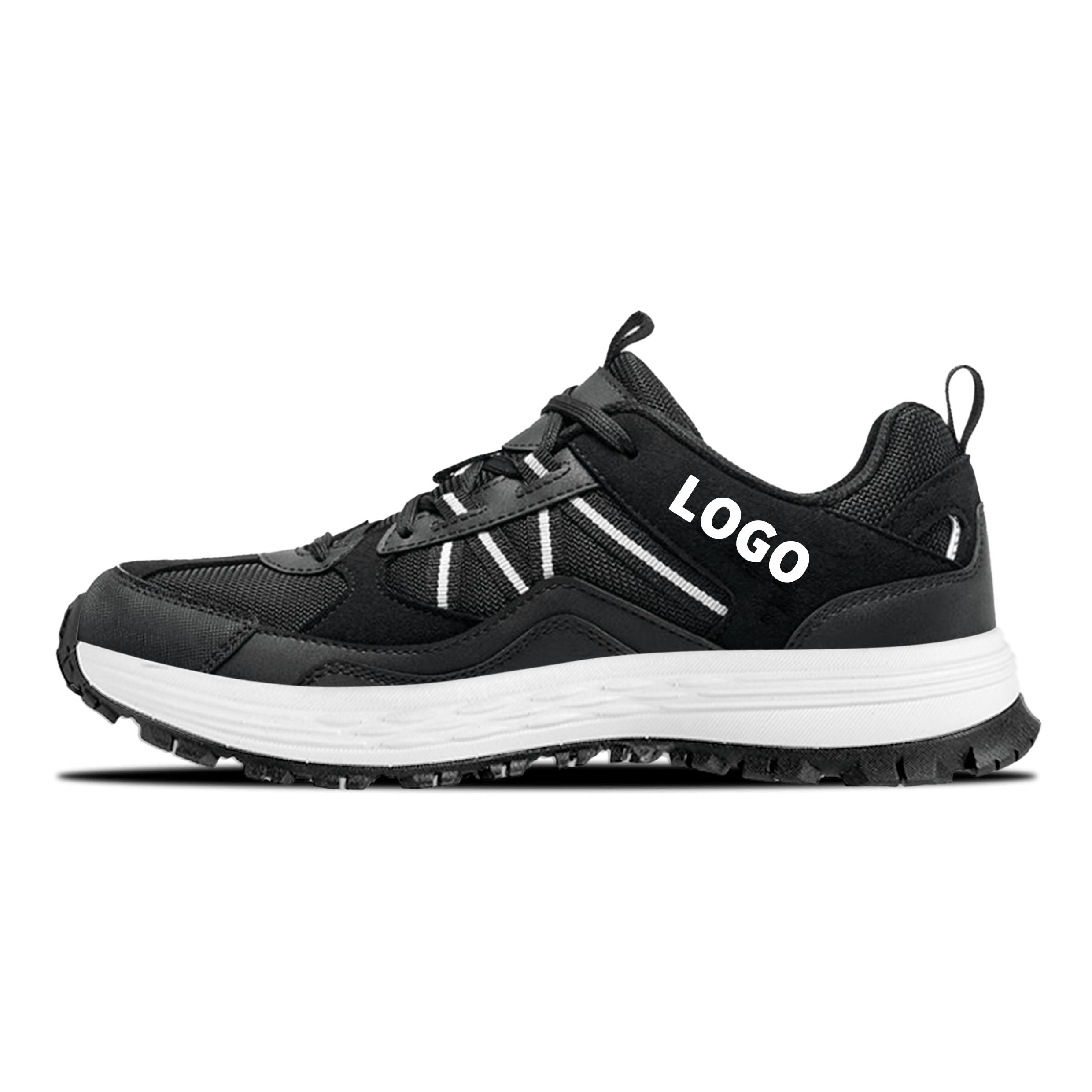 OEM Lifestyle Outdoor Shoes with Layered Midfoot Frame and Lug Outsole