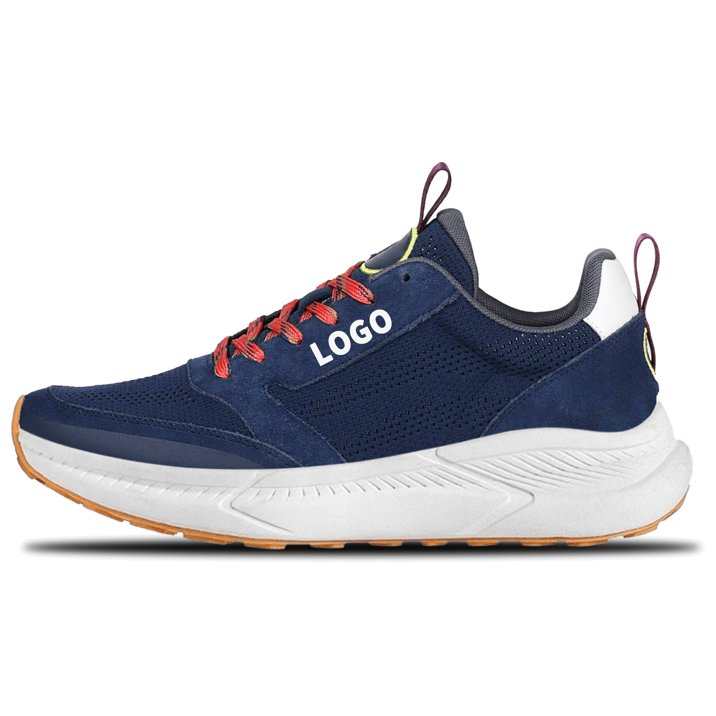 OEM Trail Running Shoes with Breathable Upper and Directional Lug Outsole
