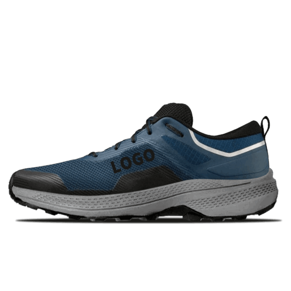OEM Trail Running Shoes with Reinforced Midfoot Frame and Multi-Directional Lugs