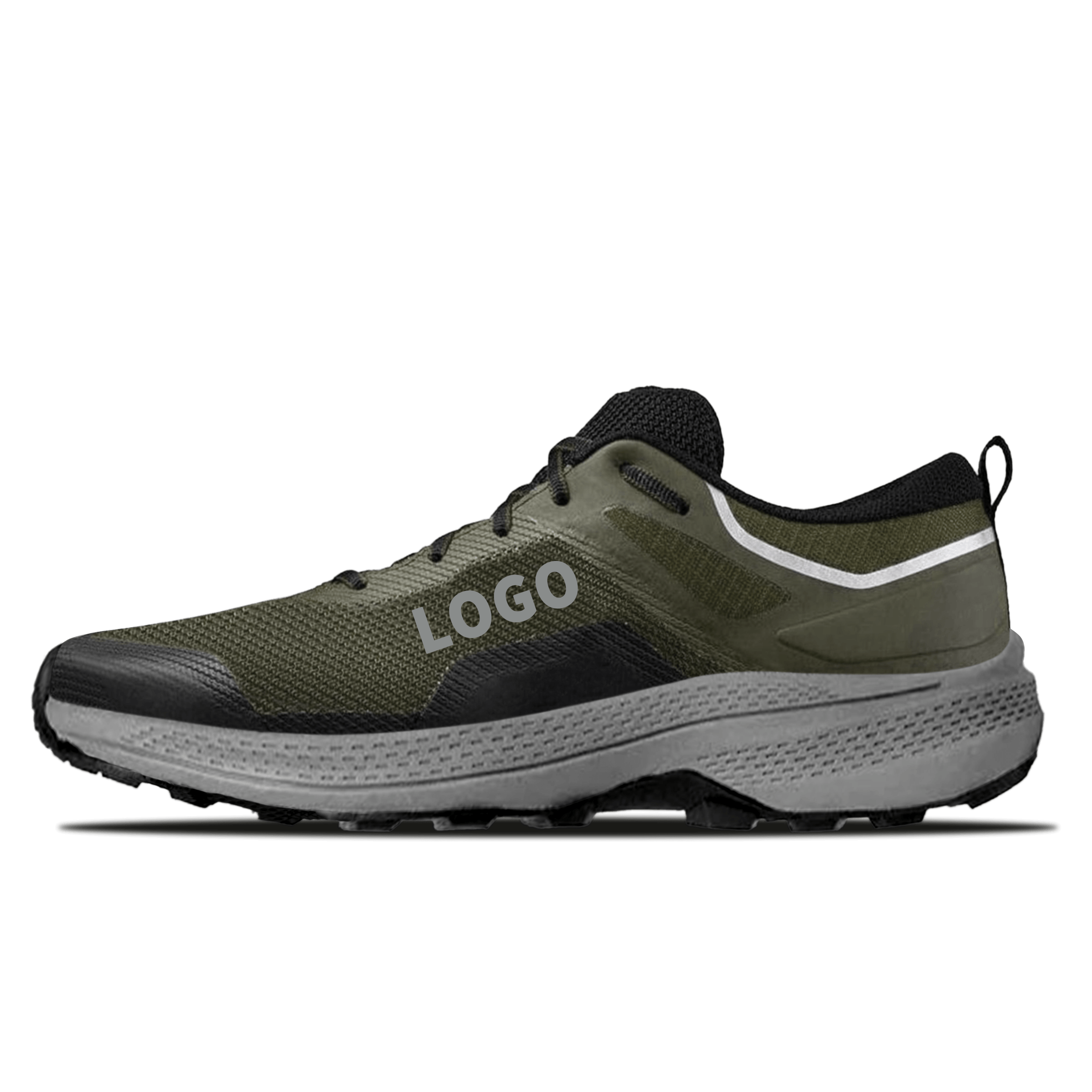 OEM Trail Running Shoes with Reinforced Midfoot Frame and Multi-Directional Lugs - 图片 3