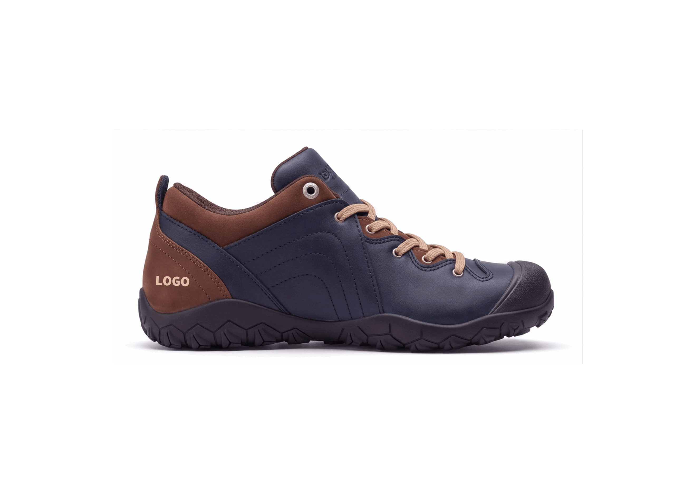 OEM Barefoot Hiking Shoes with Protective Toe and Trail Lug Outsole - 图片 4