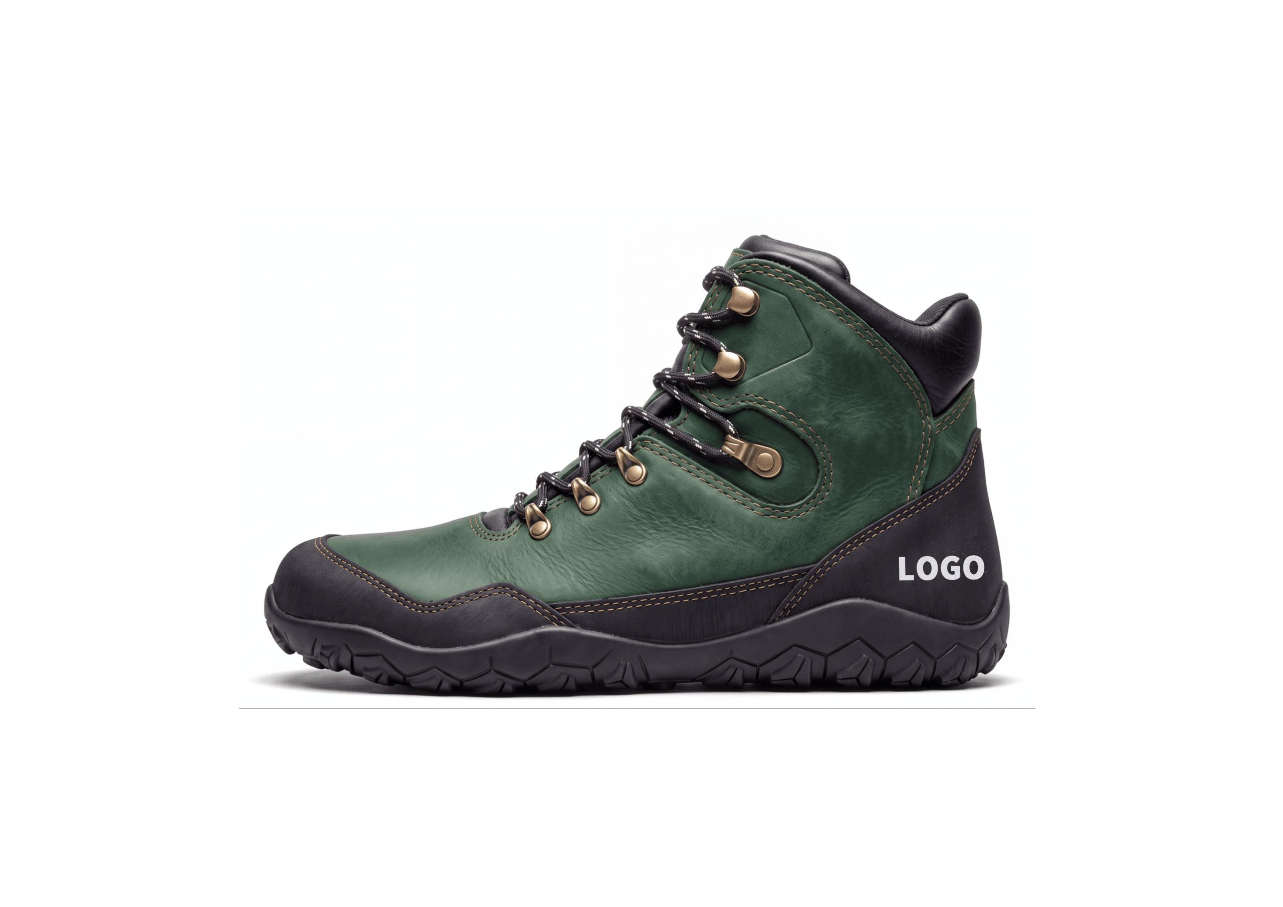 OEM Barefoot Hiking Boots with Deep Lug Outsole and Toe Protection - 图片 4