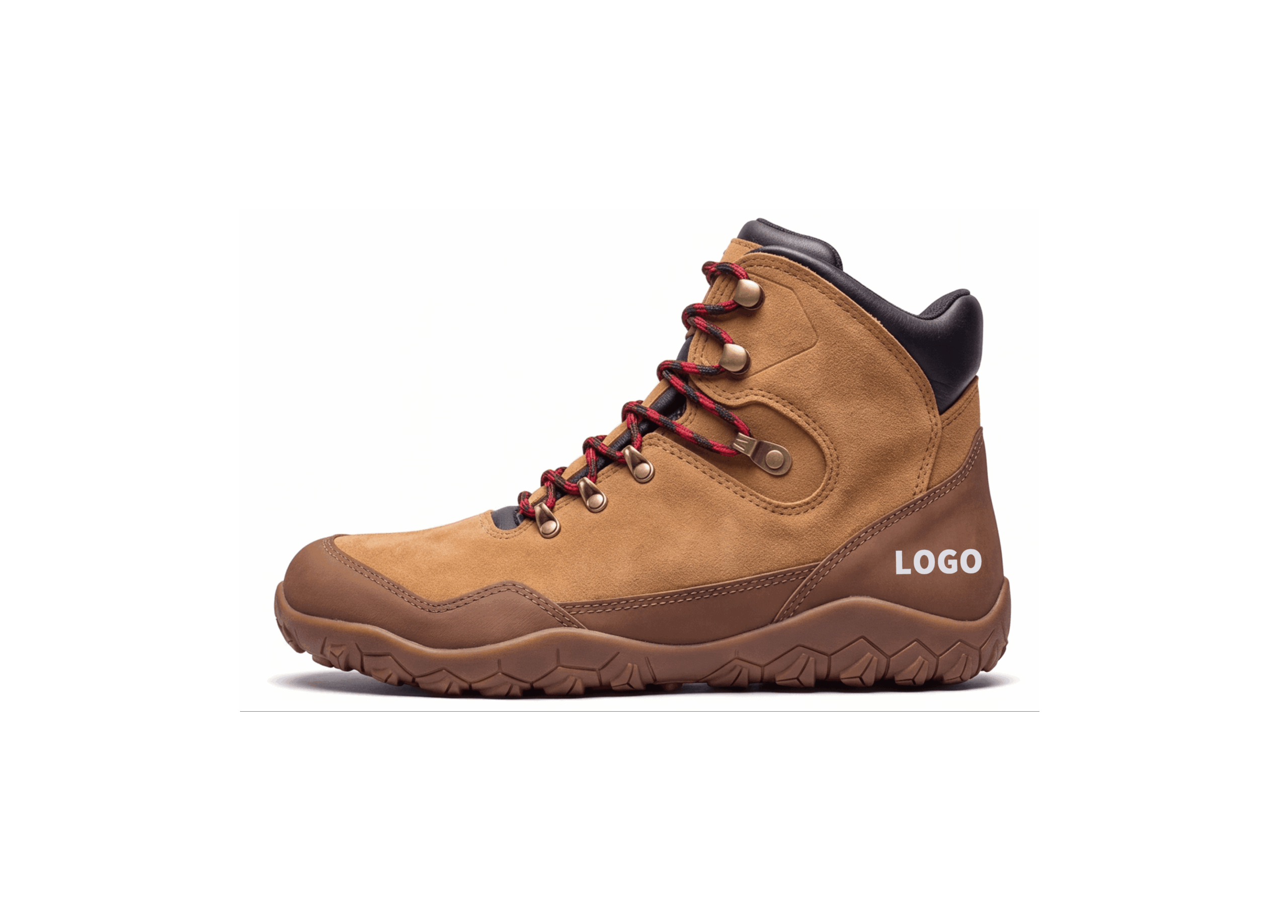 OEM Barefoot Hiking Boots with Deep Lug Outsole and Toe Protection