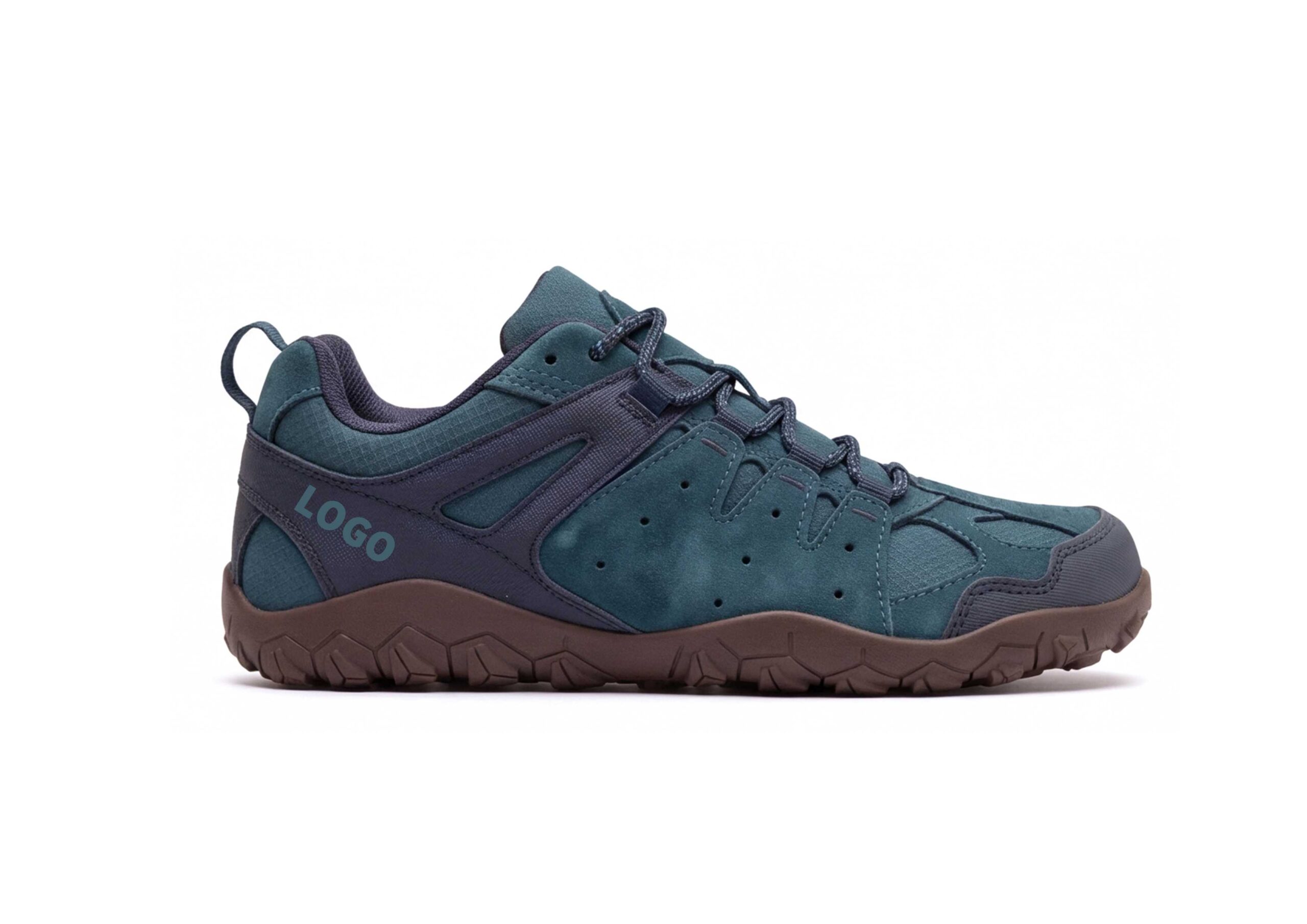 OEM Barefoot Hiking Shoes with Webbing Lockdown and Deep Trail Lugs