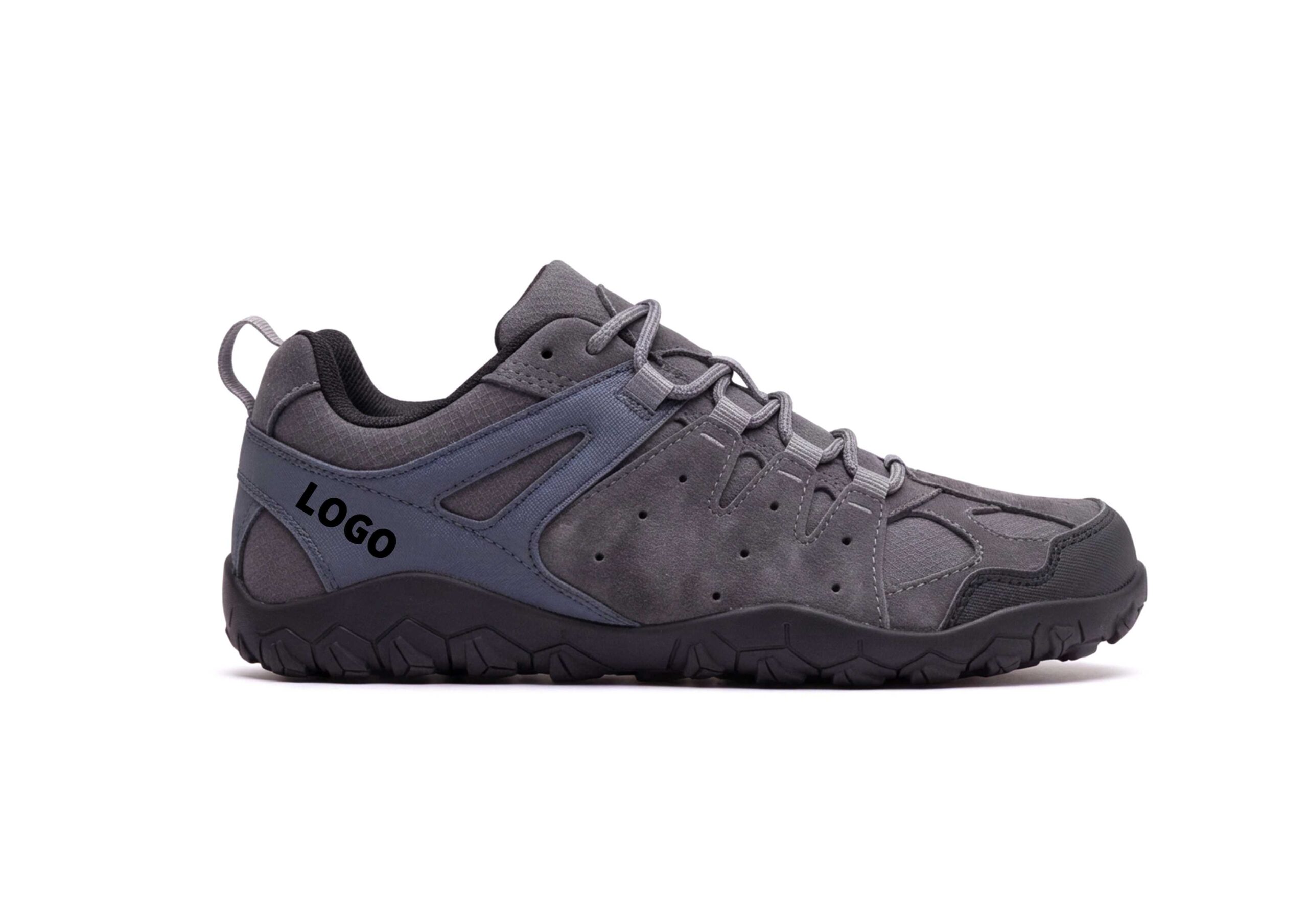 OEM Barefoot Hiking Shoes with Webbing Lockdown and Deep Trail Lugs - 图片 5