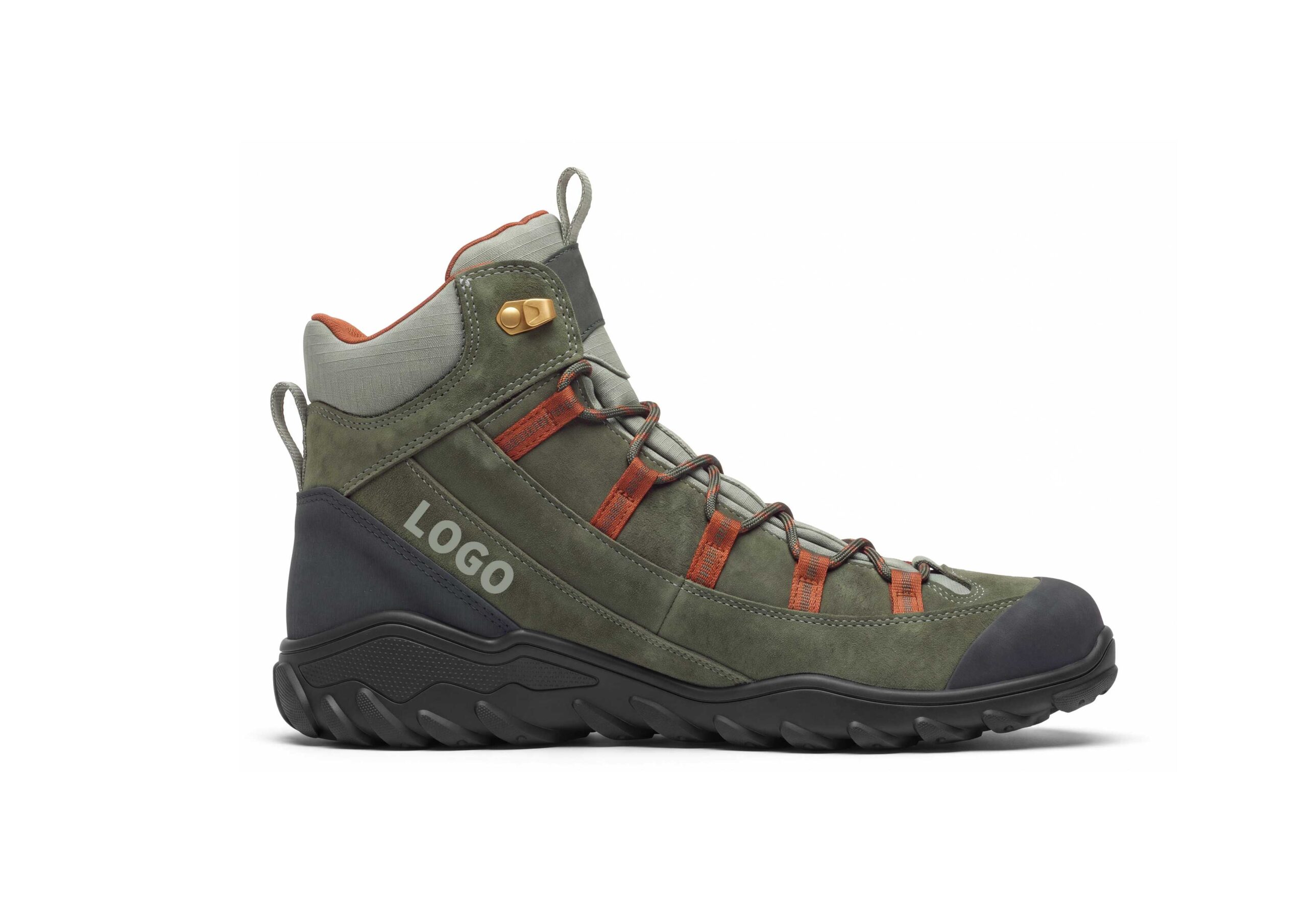 OEM Mid-Cut Barefoot Hiking Shoes with Protective Toe and Trail Outsole - 图片 3