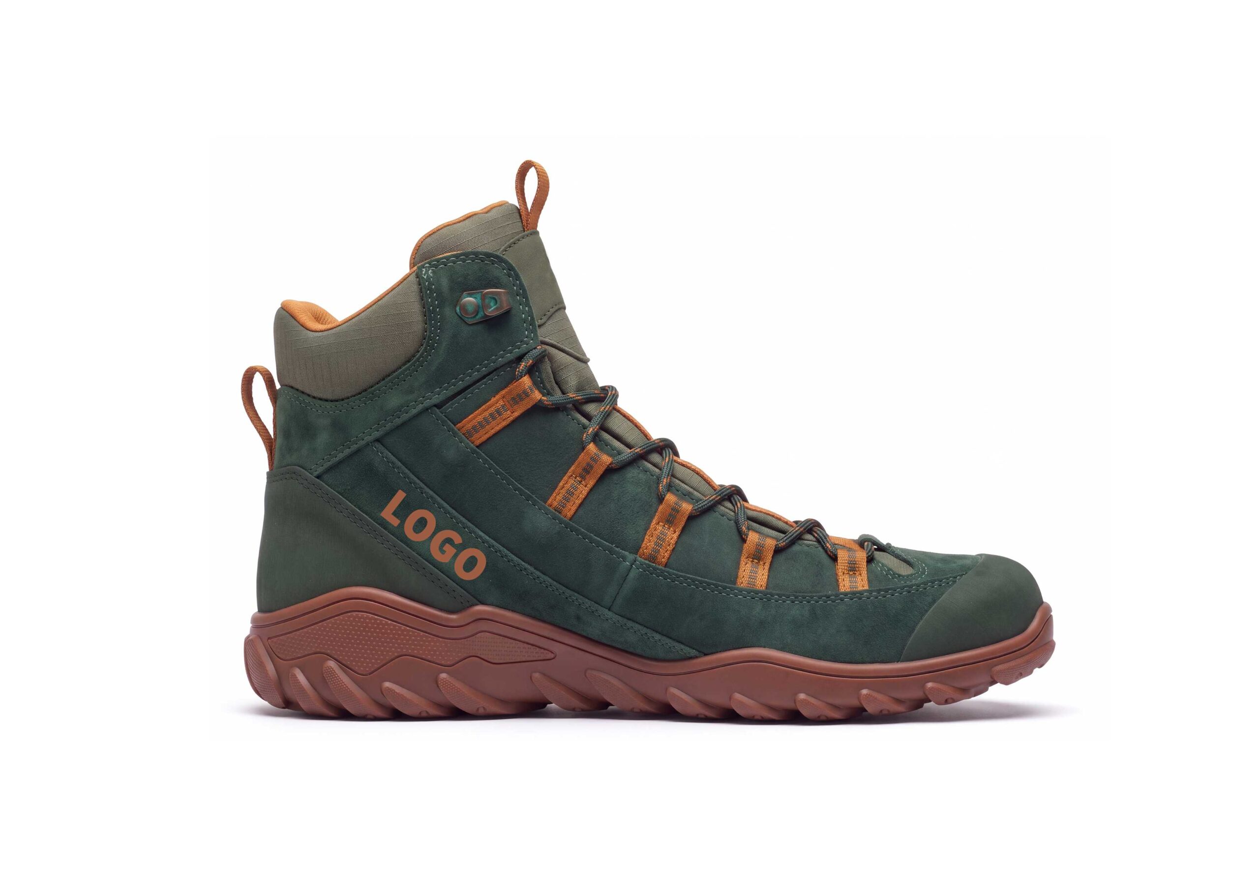 OEM Mid-Cut Barefoot Hiking Shoes with Protective Toe and Trail Outsole - 图片 4