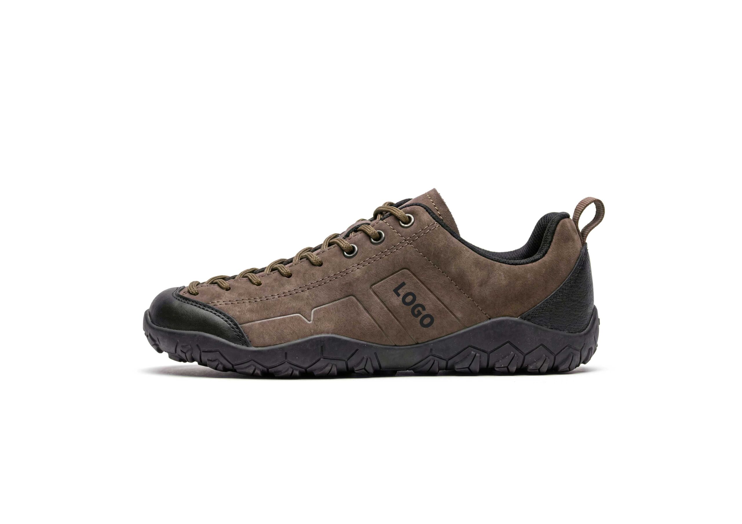 OEM Barefoot Hiking Shoes with Reinforced Toe and Deep Hex-Lug Outsole