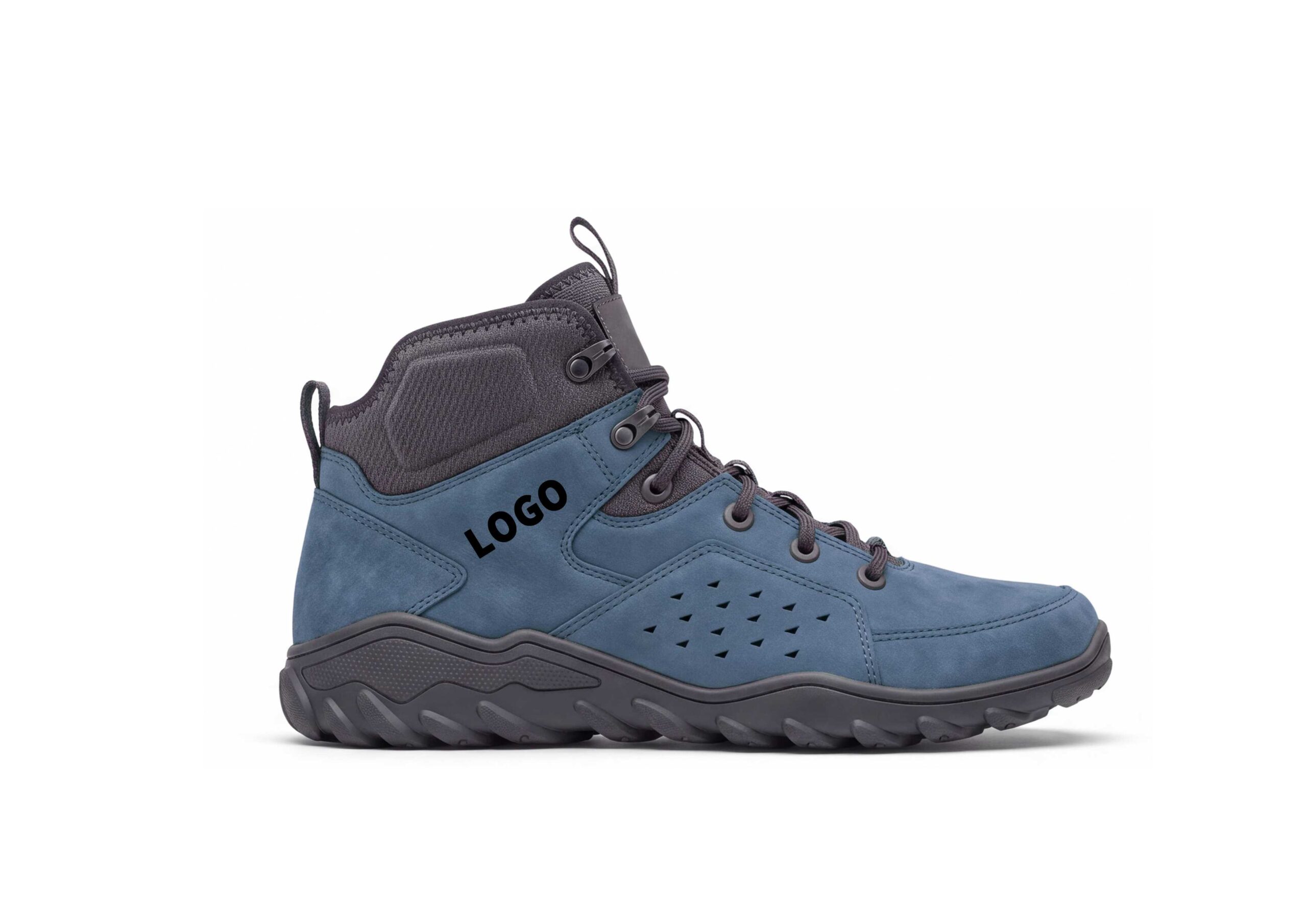 OEM Mid-Cut Barefoot Hiking Shoes with Ventilated Upper and Trail Tread