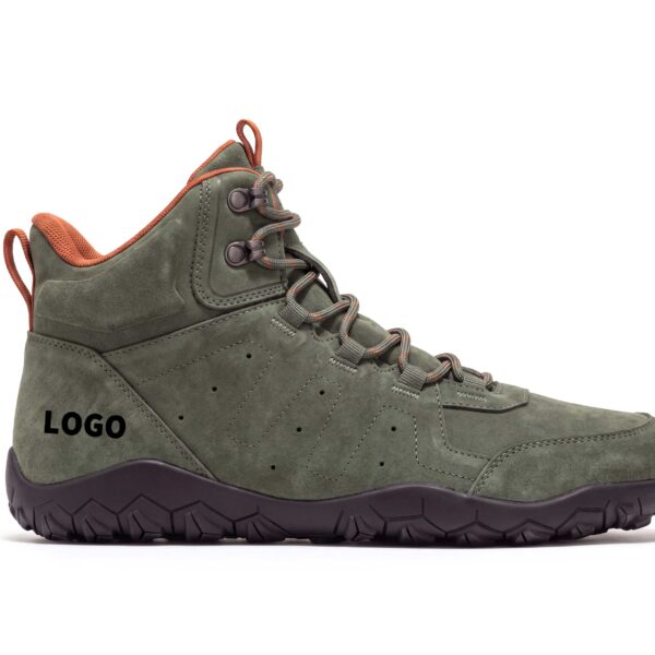 OEM Mid-Cut Barefoot Hiking Shoes with Deep Trail Lug Outsole