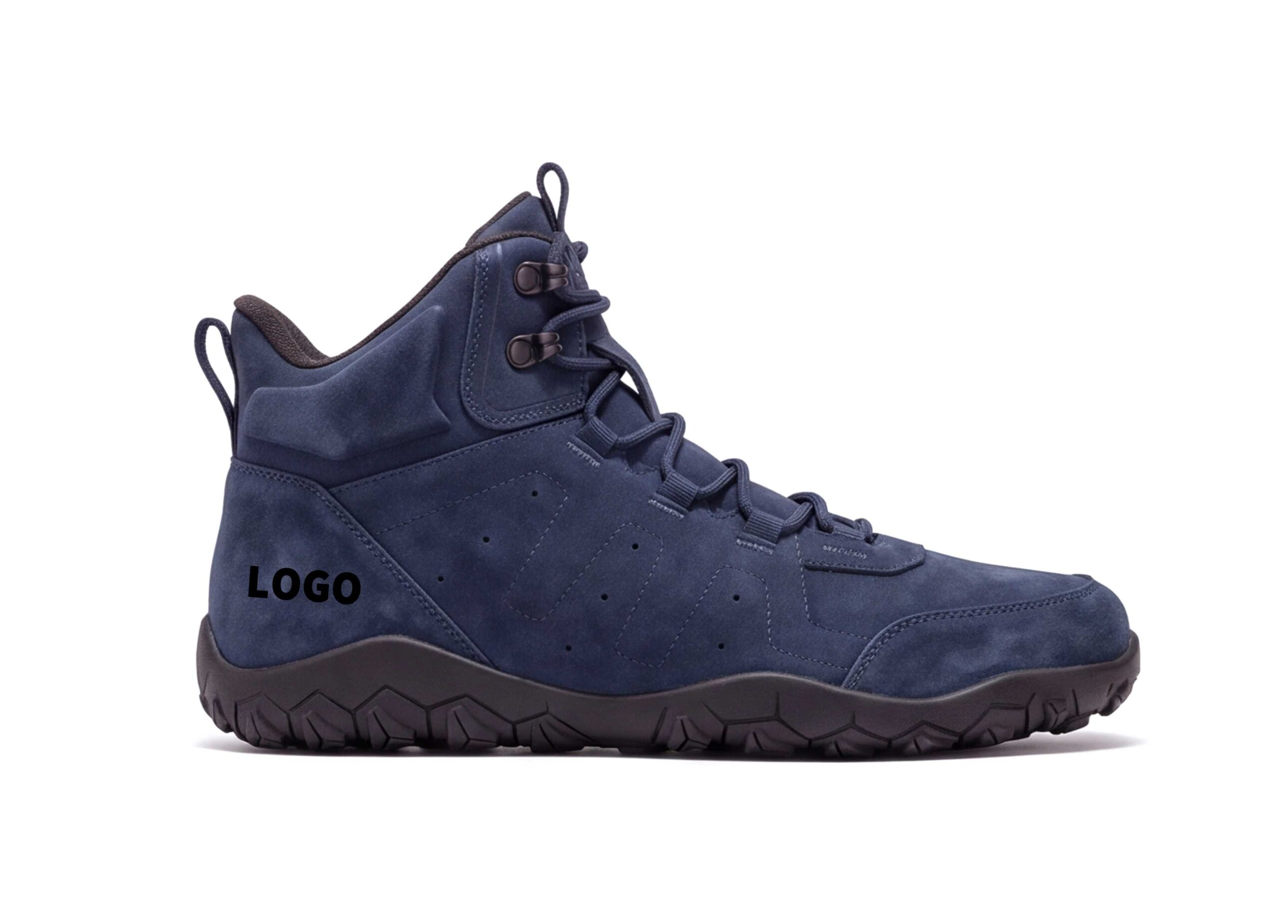 OEM Mid-Cut Barefoot Hiking Shoes with Deep Trail Lug Outsole - 图片 3