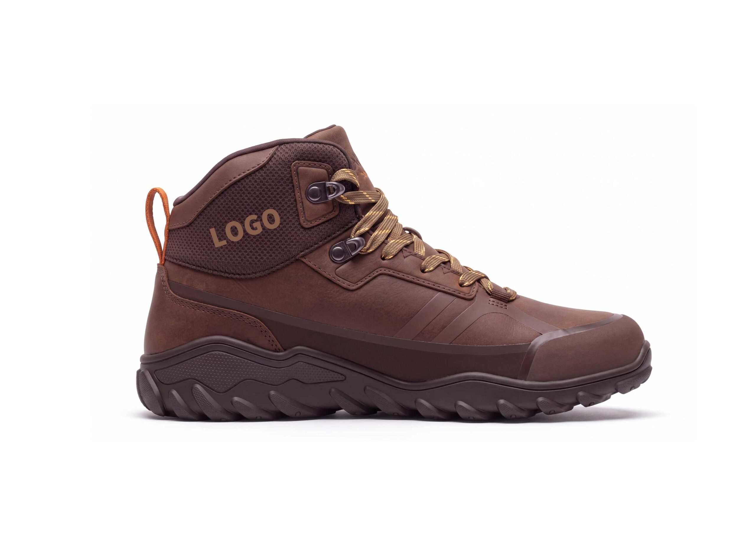 OEM Mid-Cut Barefoot Hiking Shoes with Directional Trail Lug Outsole
