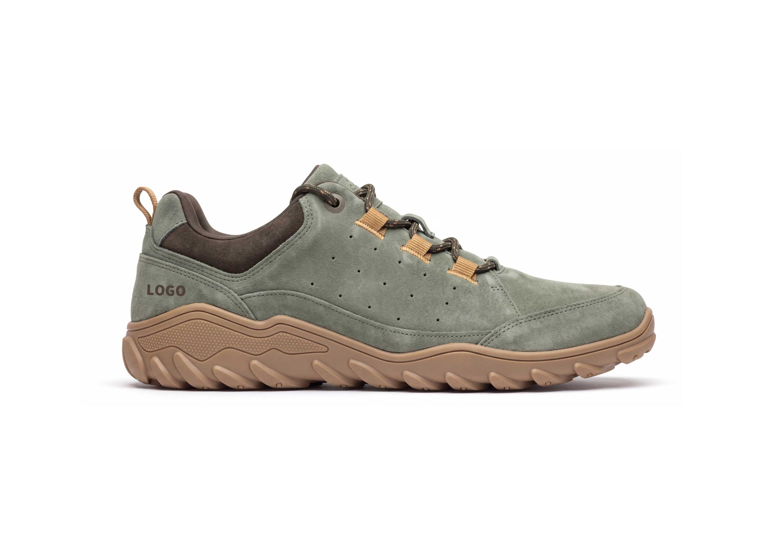 OEM Barefoot Hiking Shoes with Perforated Upper and Trail Outsole