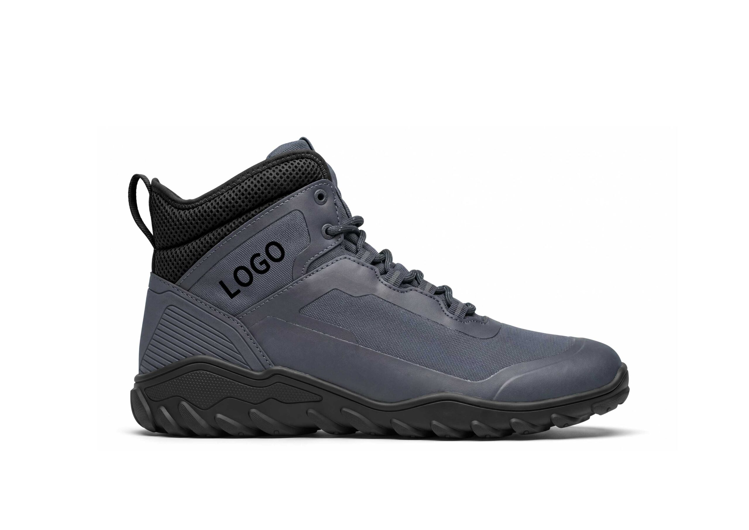 OEM Mid-Cut Barefoot Hiking Shoes with Reinforced Trail Protection - 图片 3