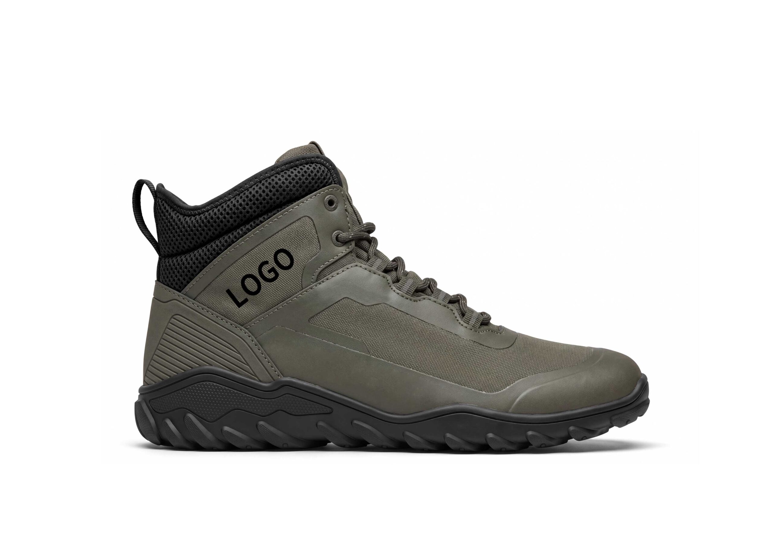 OEM Mid-Cut Barefoot Hiking Shoes with Reinforced Trail Protection - 图片 4